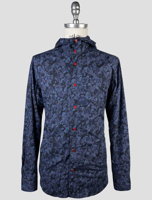 Kiton Blue Cotton Shirt Mariano
