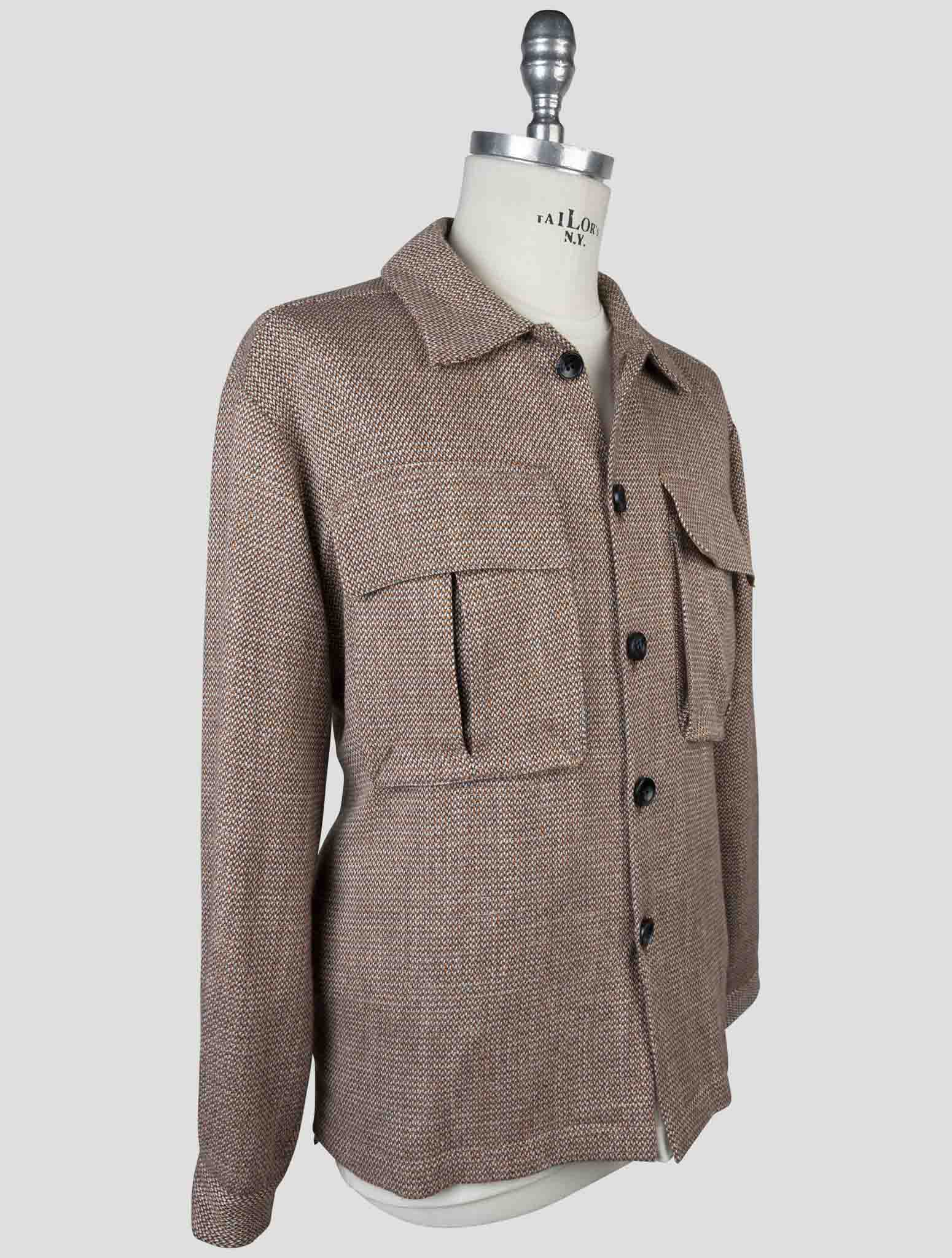 Kiton Multicolor Cashmere Virgin Wool Silk Linen Overshirt