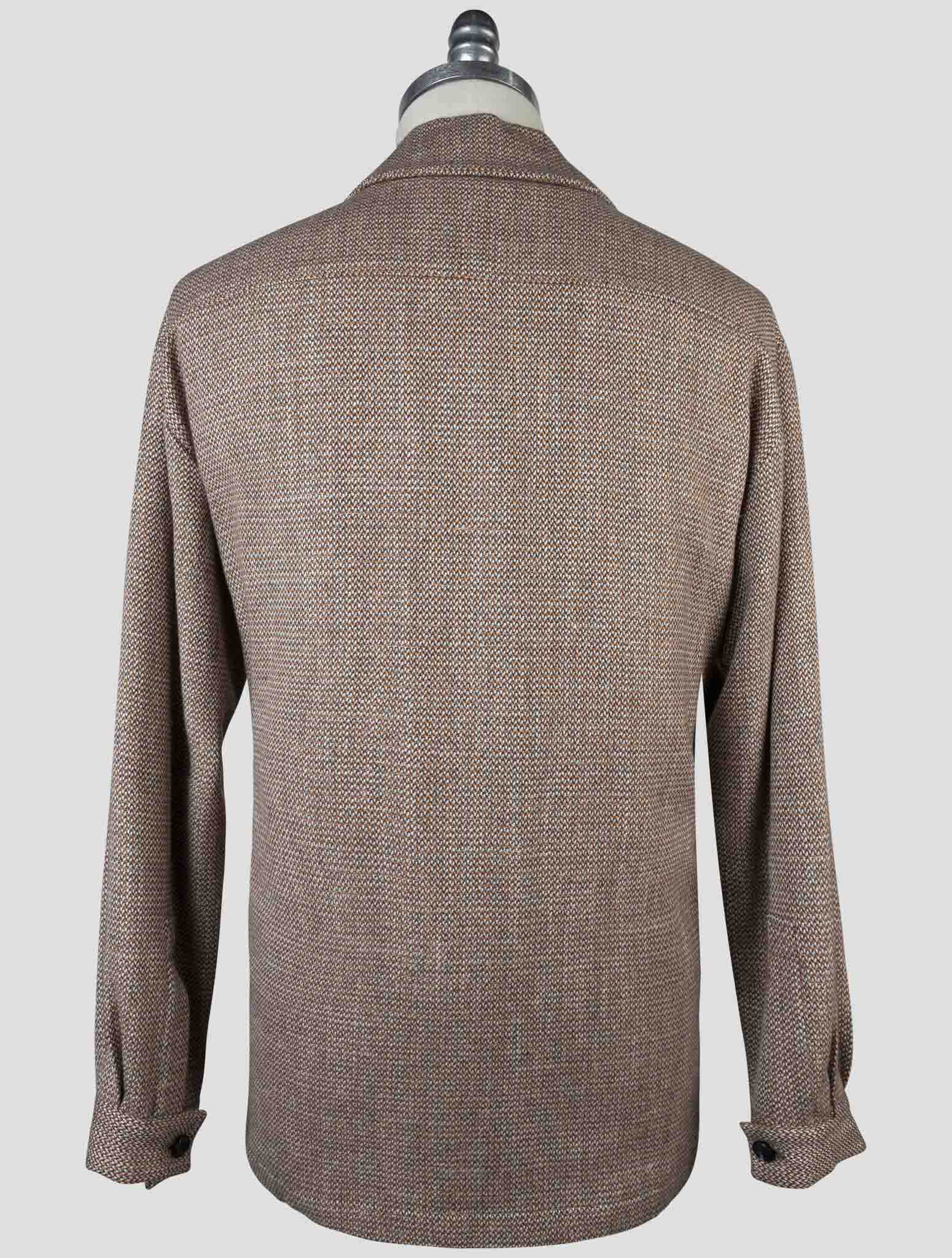 Kiton Multicolor Cashmere Virgin Wool Silk Linen Overshirt