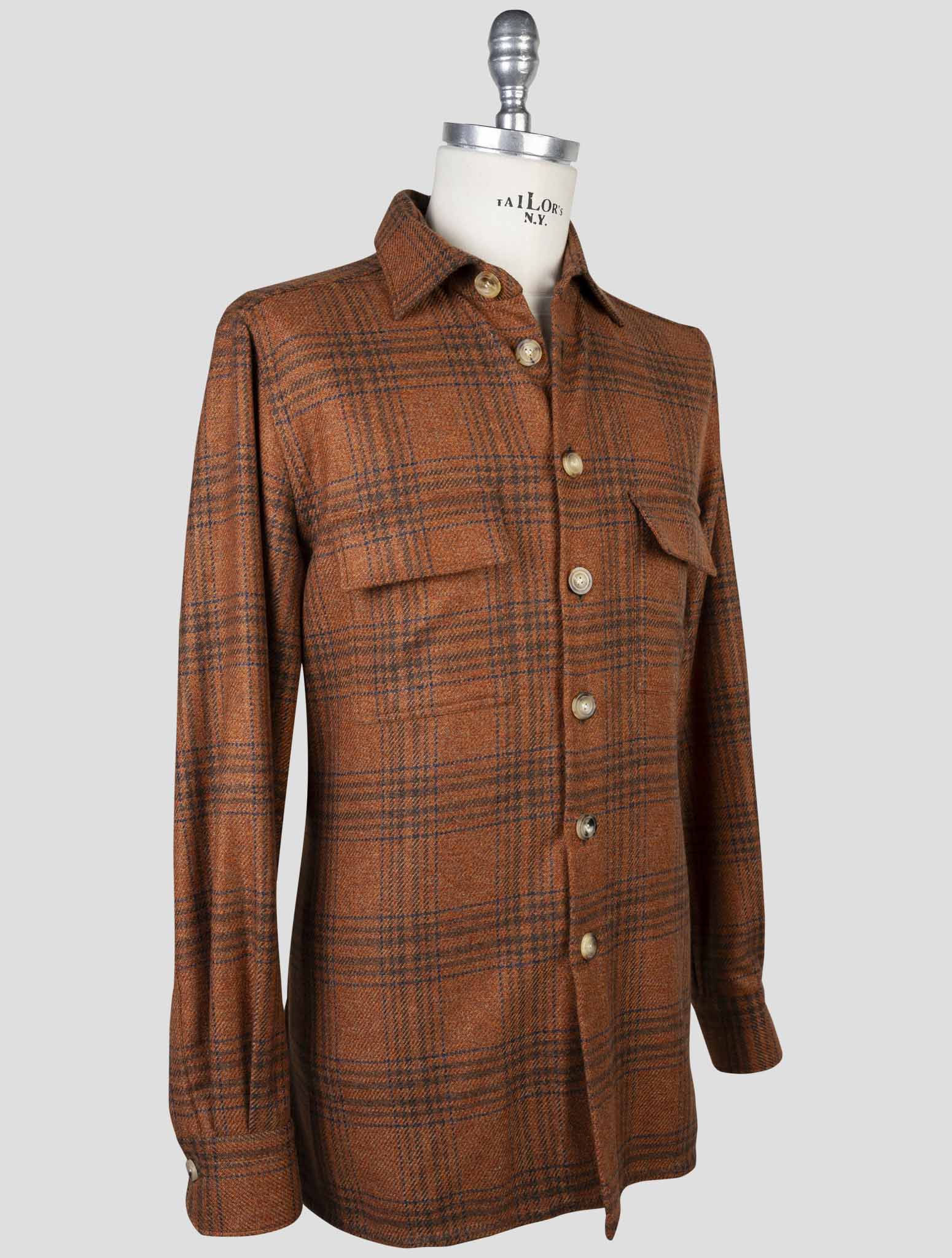 Kiton Orange Cashmere Shirt
