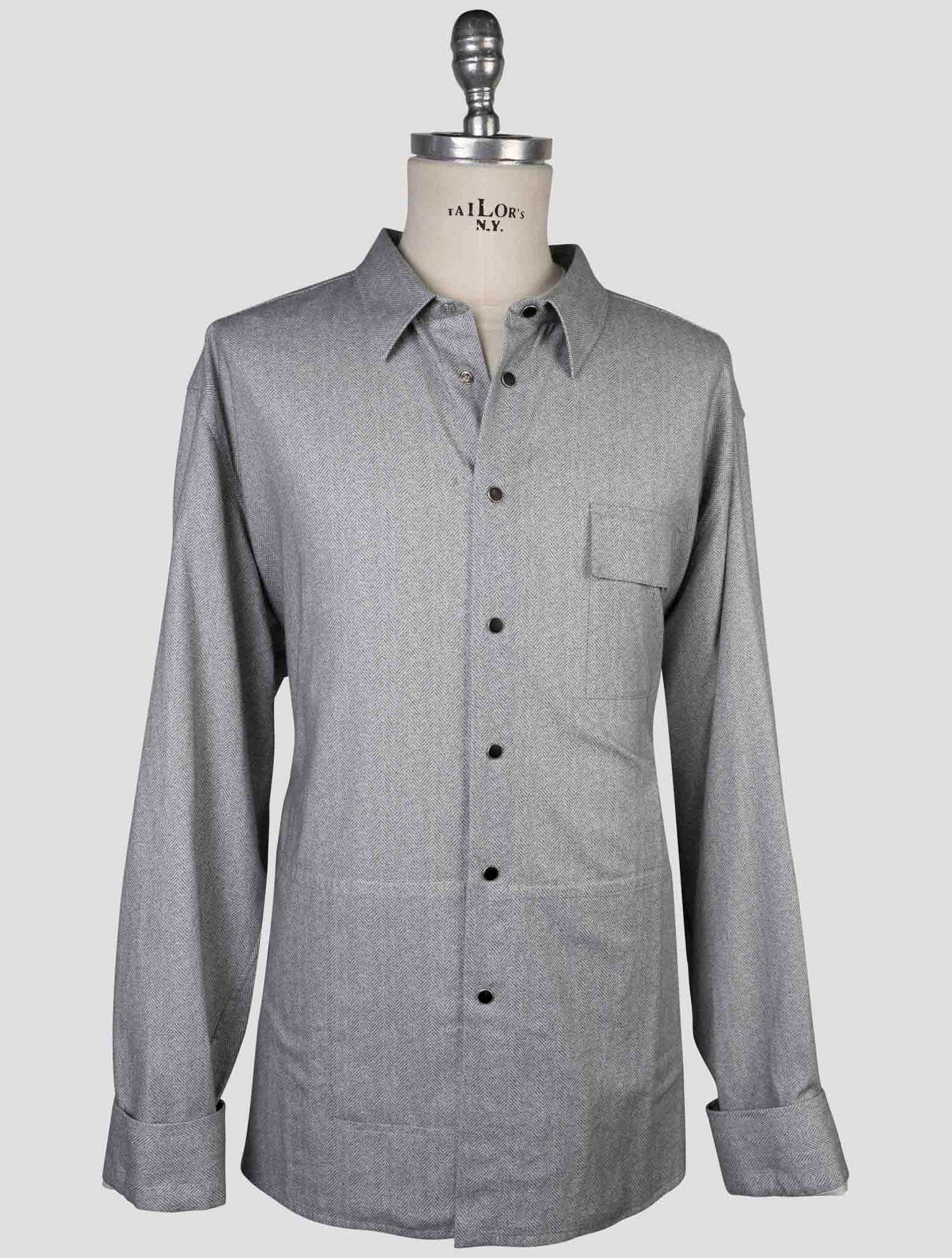 Kiton Light Blue Cotton Shirt