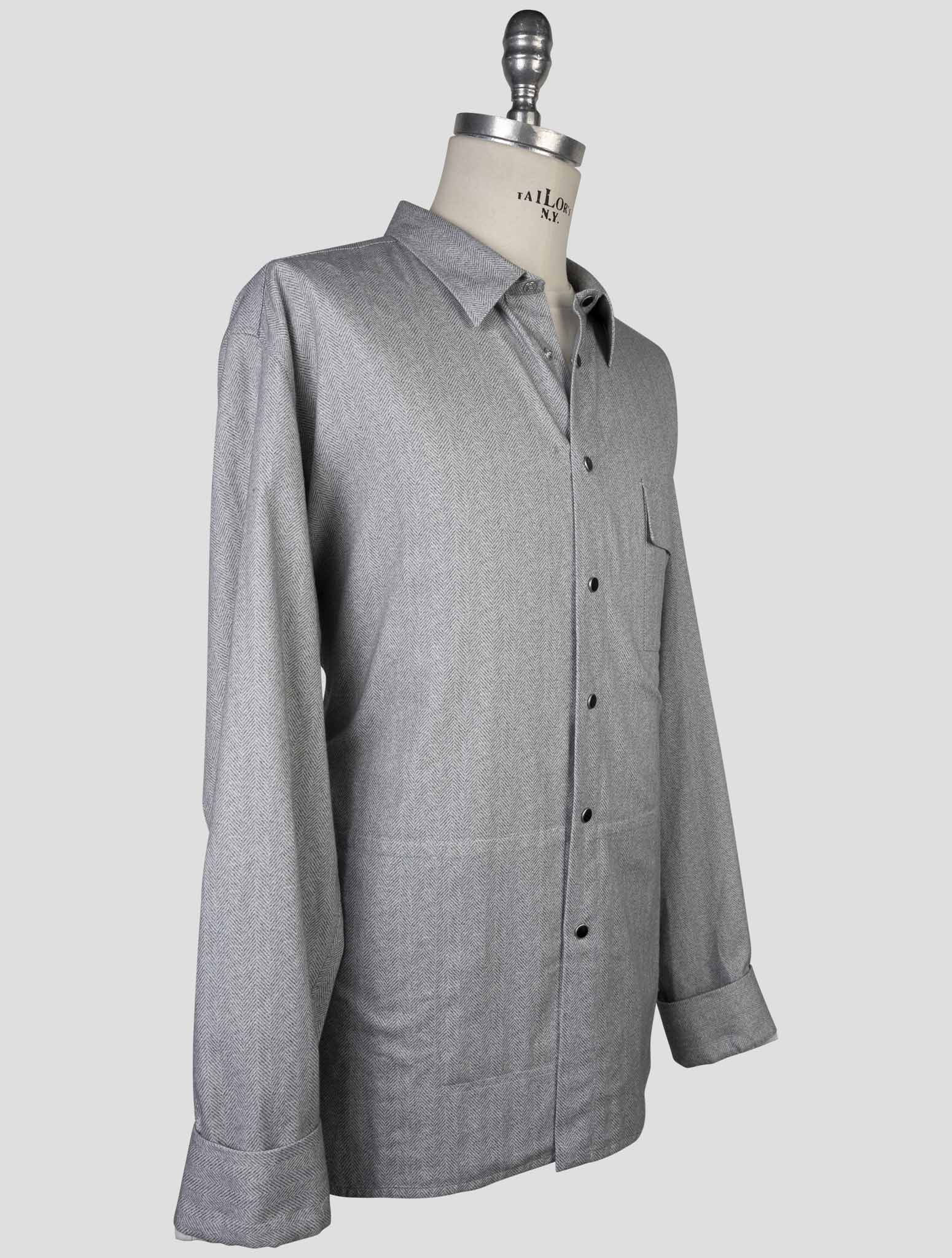 Kiton Light Blue Cotton Shirt