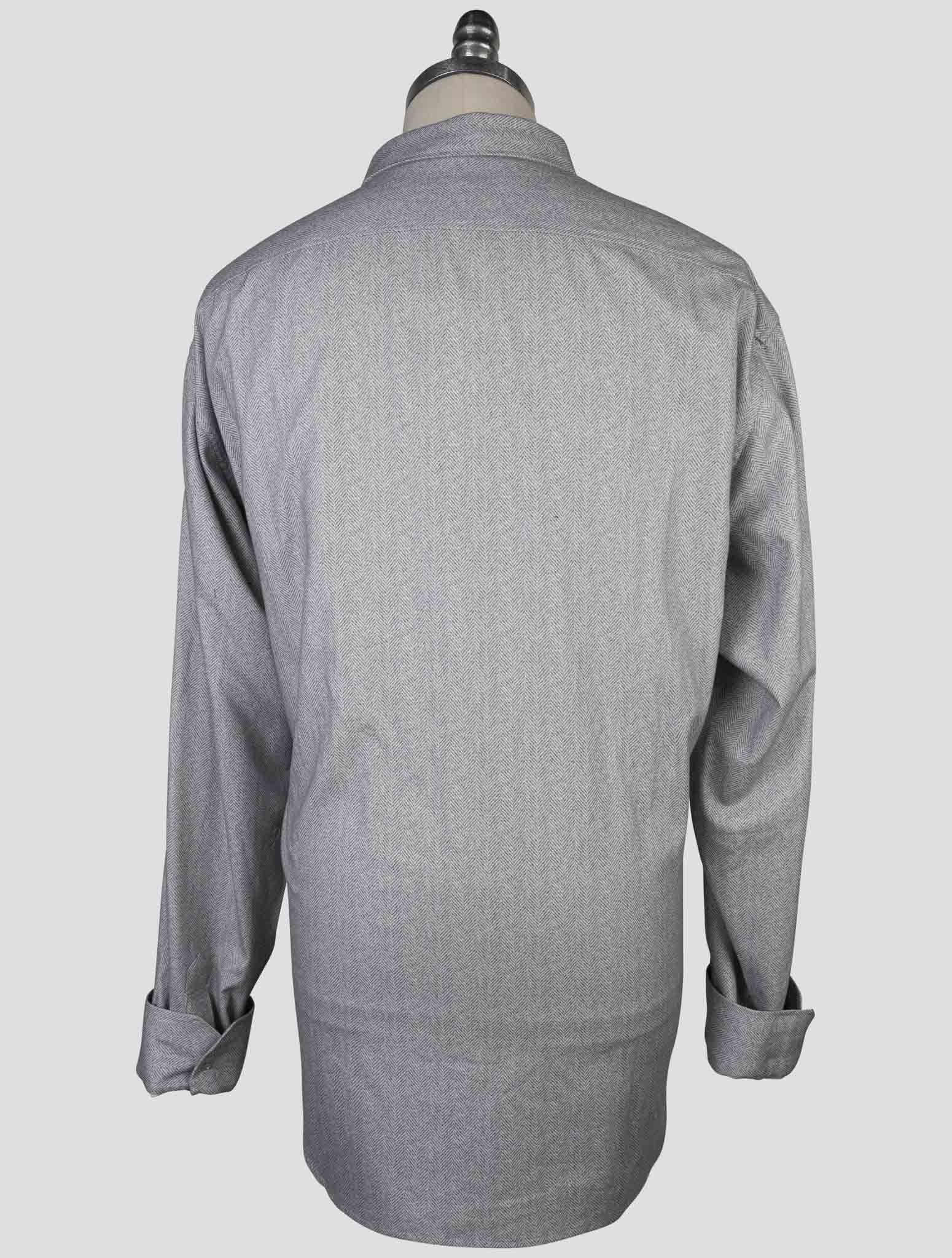 Kiton Light Blue Cotton Shirt