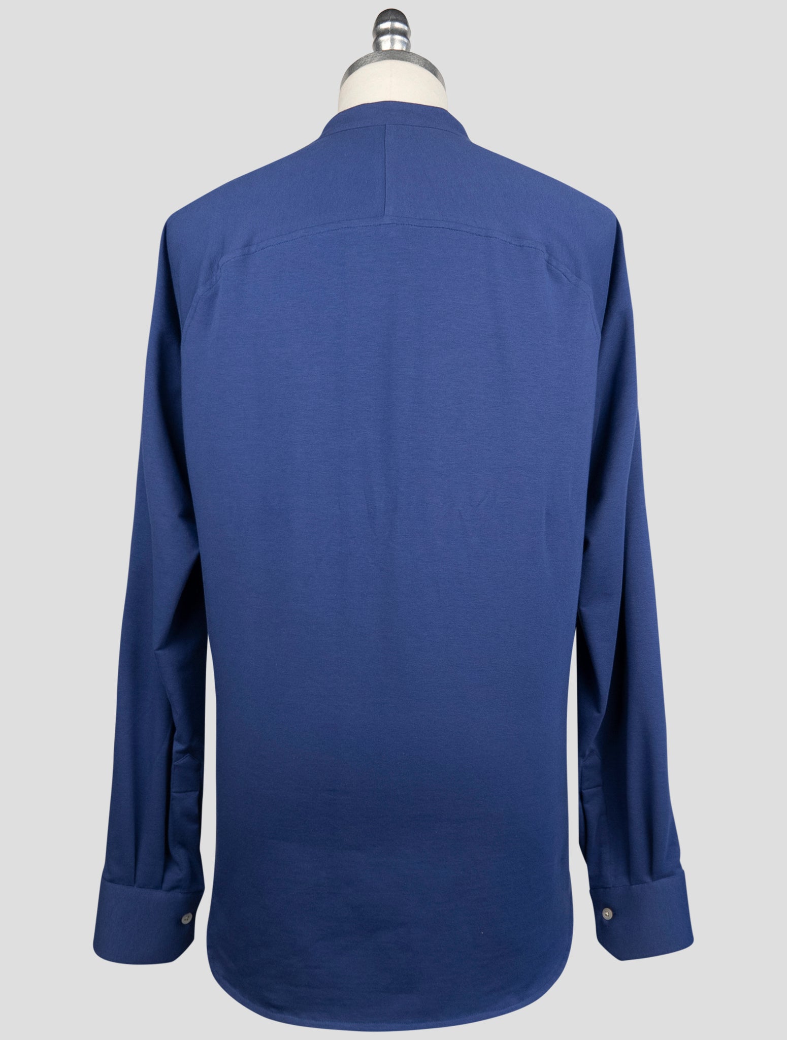 Kiton Blue Cotton Shirt