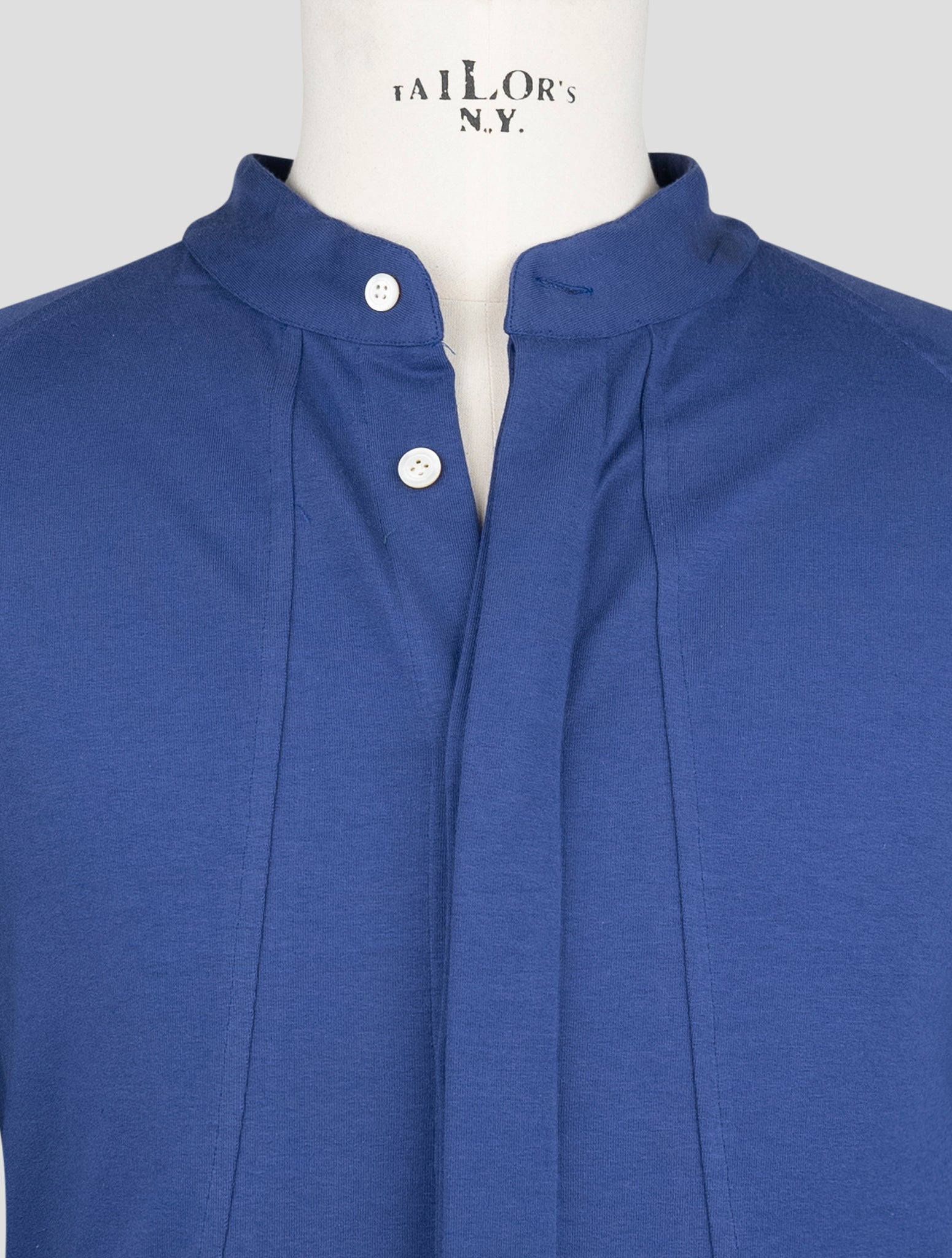 Kiton Blue Cotton Shirt