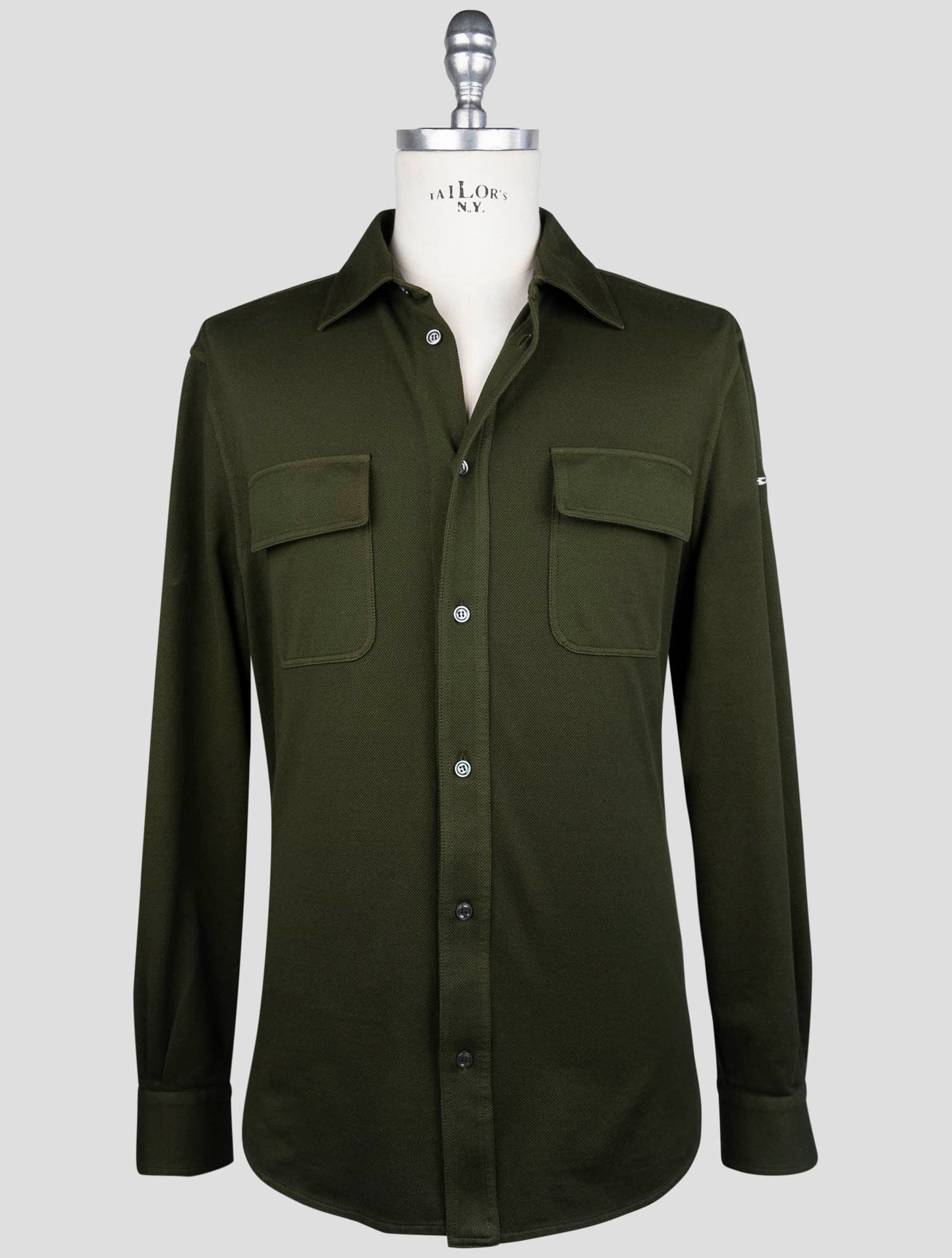 Kiton Green Cotton Ea Shirt