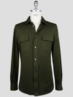Kiton Green Cotton Ea Shirt
