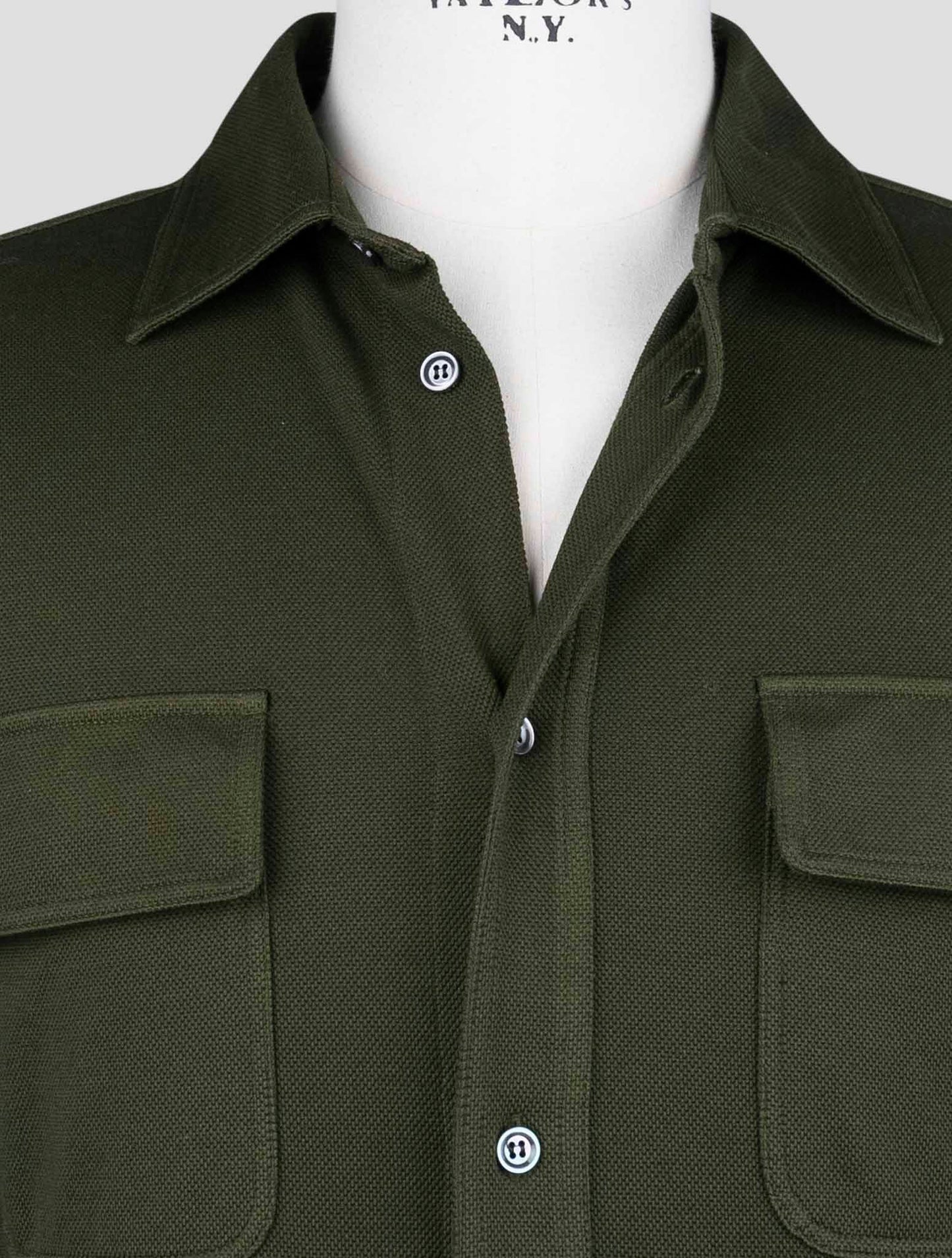 Kiton Green Cotton Ea Shirt