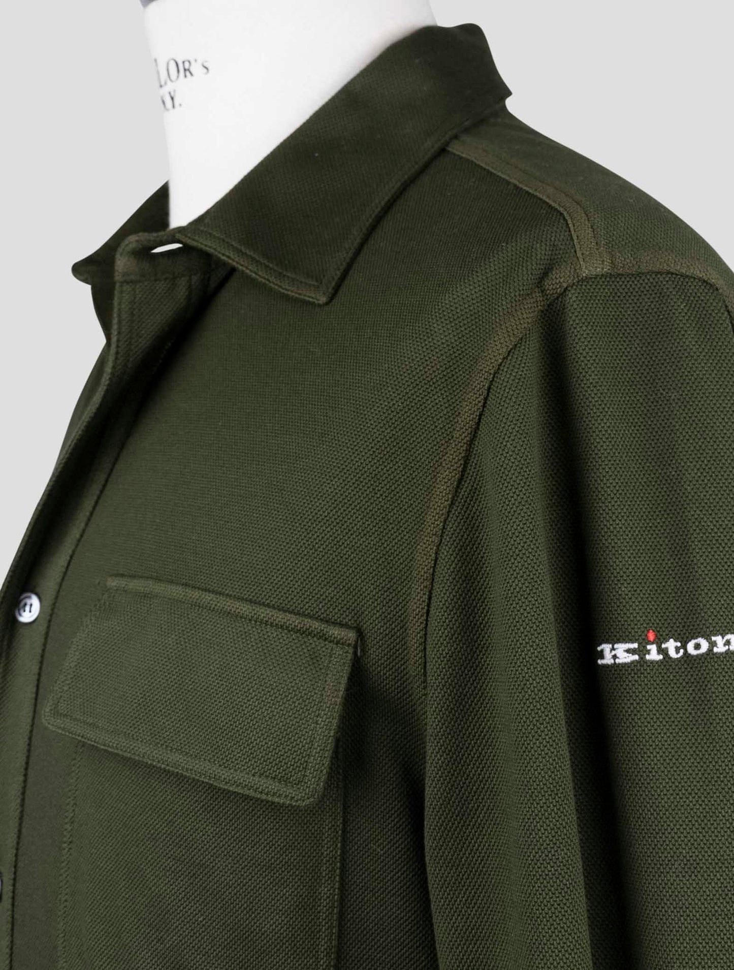Kiton Green Cotton Ea Shirt