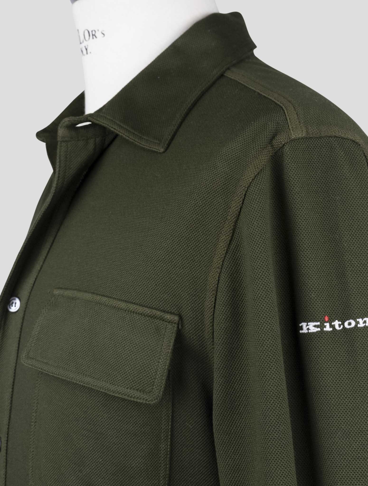 Kiton Green Cotton Ea Shirt