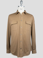 Kiton Brown Cotton Ea Shirt