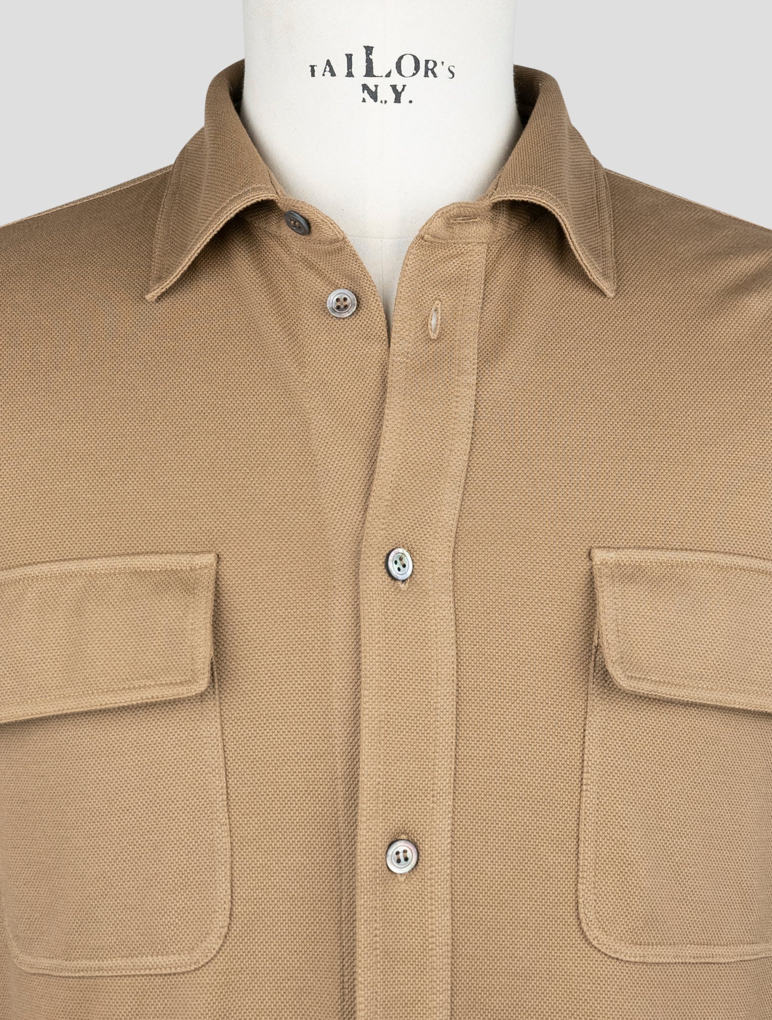 Kiton Brown Cotton Ea Shirt