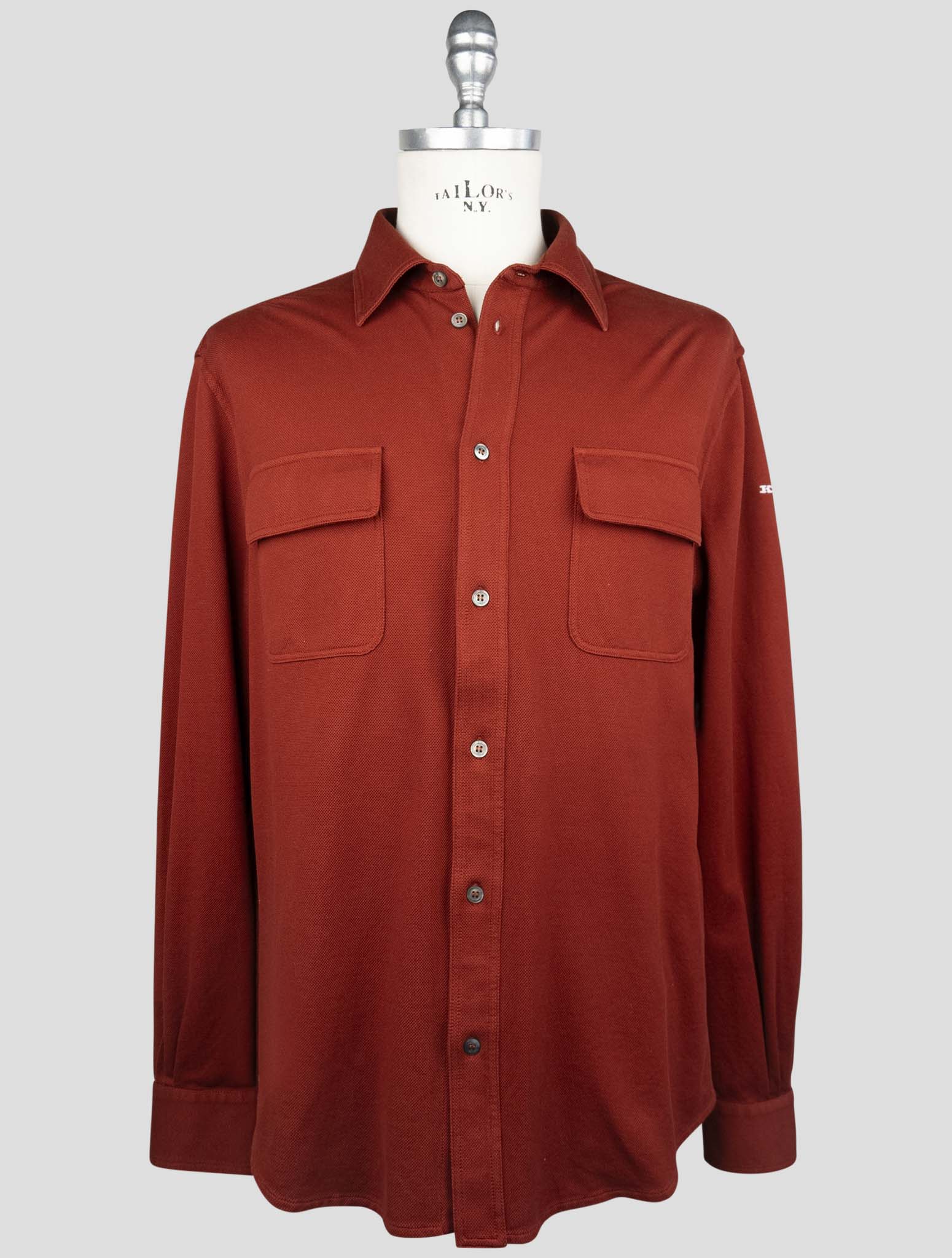 Kiton Red Cotton Ea Shirt
