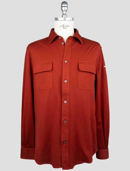 Kiton Red Cotton Ea Shirt