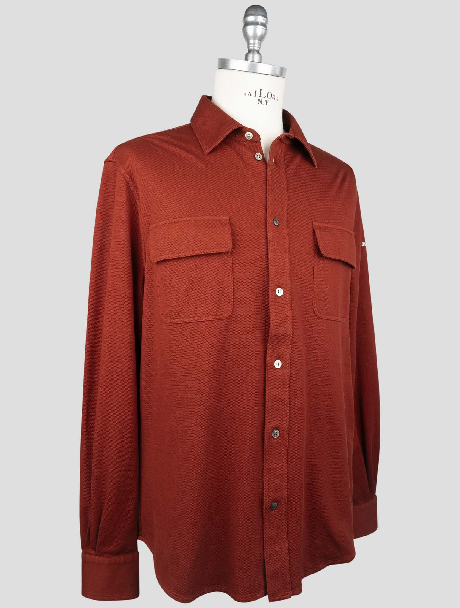 Kiton Red Cotton Ea Shirt