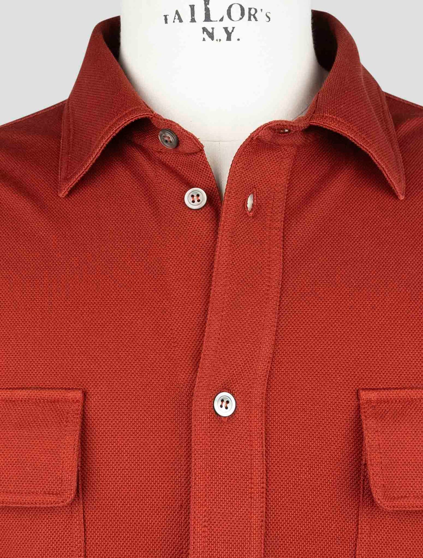 Kiton Red Cotton Ea Shirt