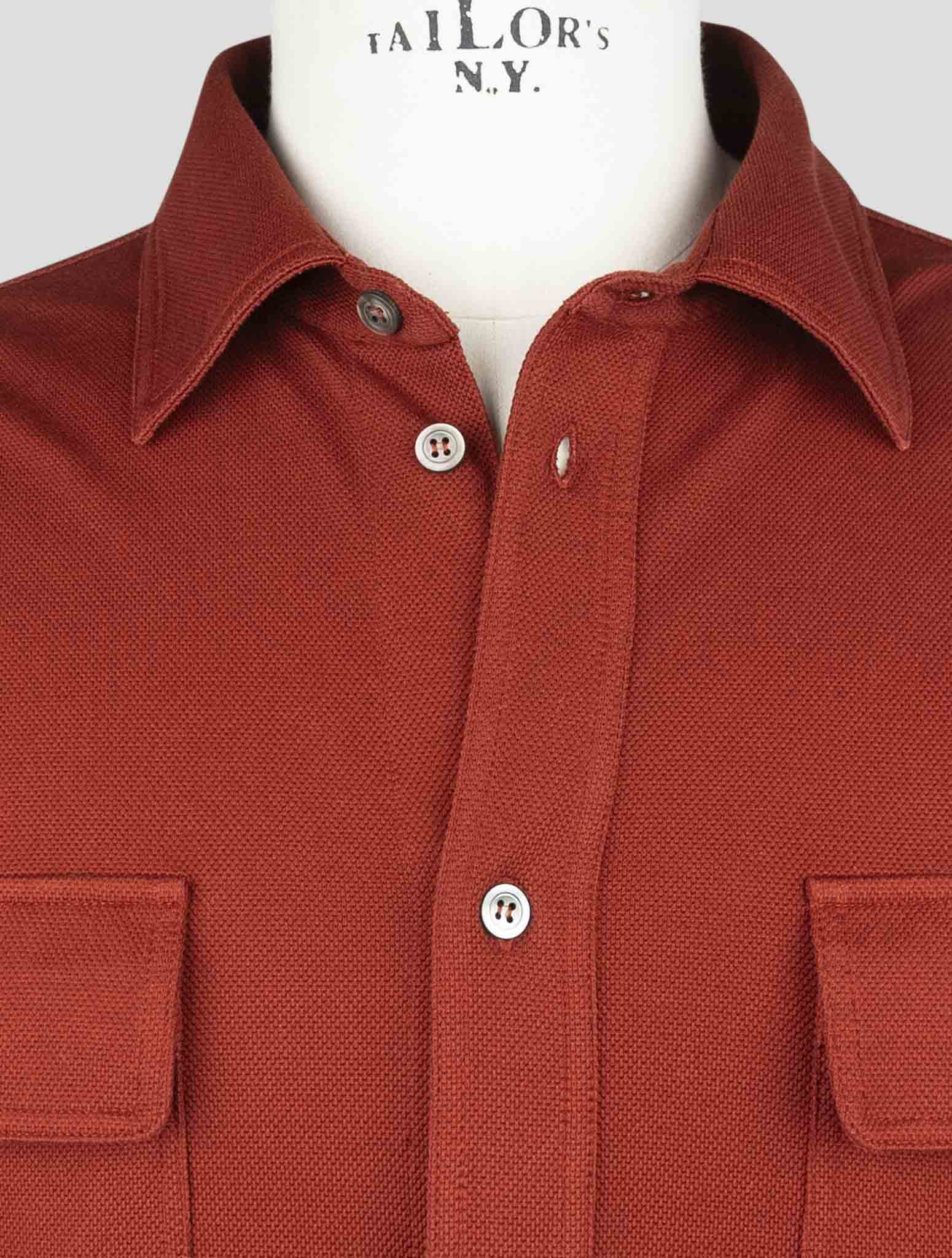 Kiton Red Cotton Ea Shirt