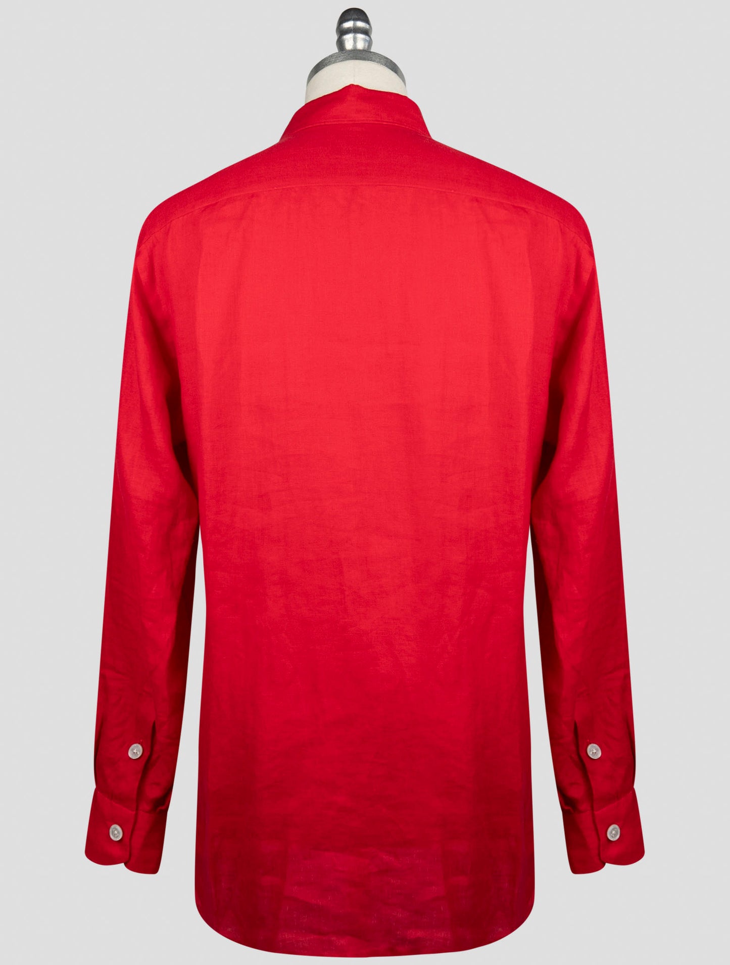 Kiton Red Linen Shirt