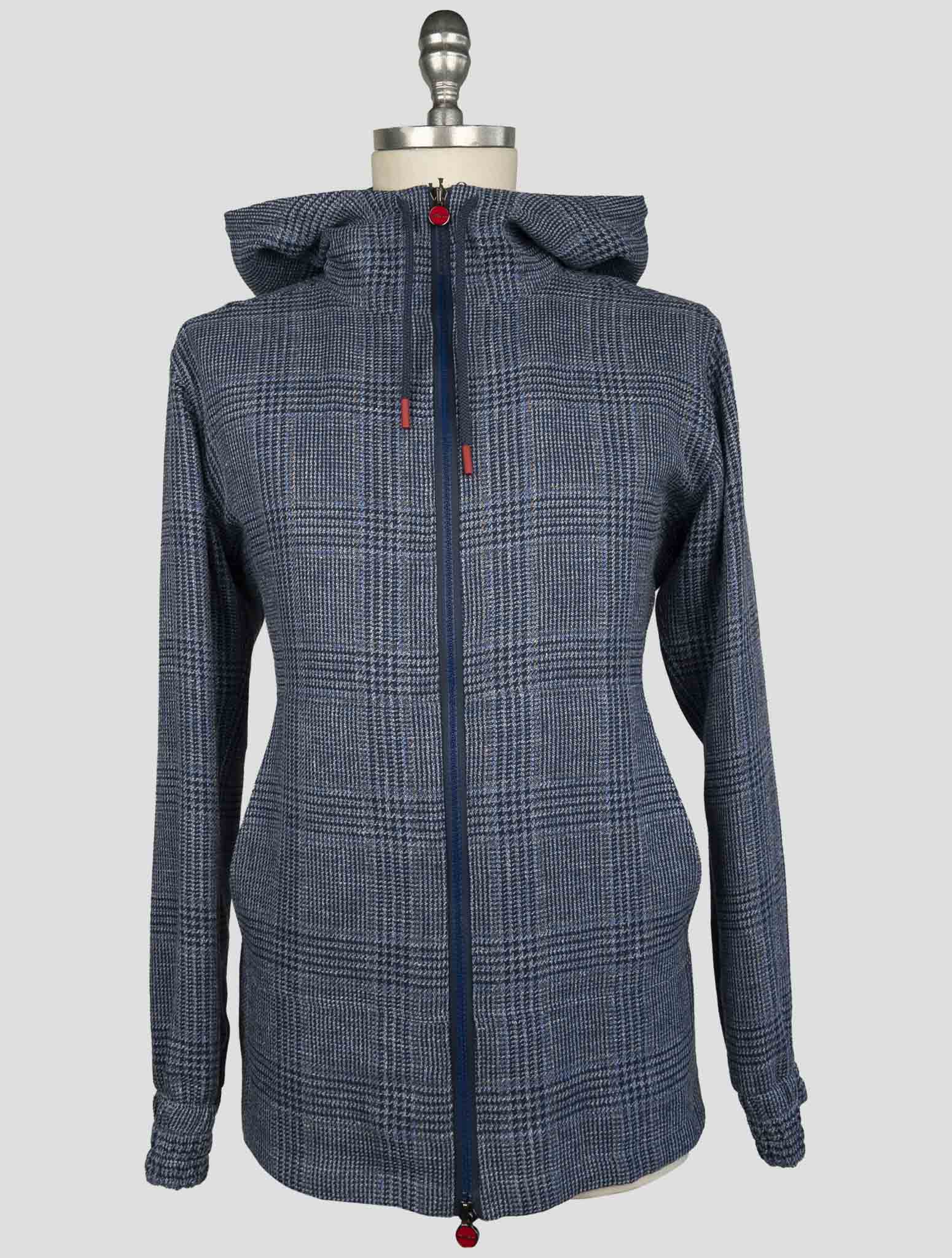 Kiton Blue Linen Silk Cotton Shirt Umbi