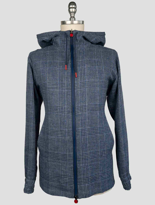 Kiton Blue Linen Silk Cotton Shirt Umbi