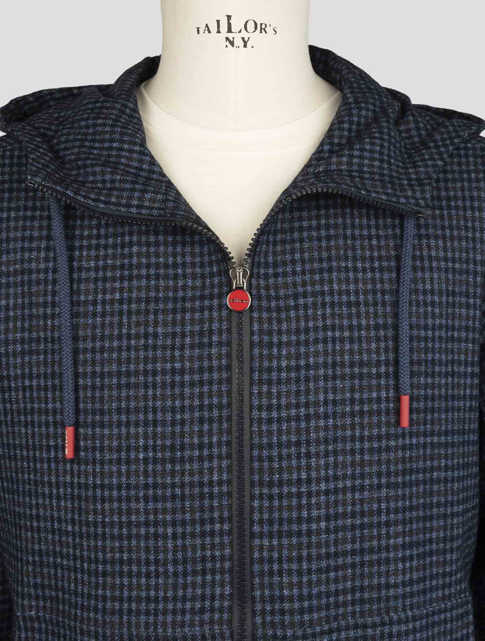 Kiton Blue Virgin Wool Silk Linen Shirt Umbi