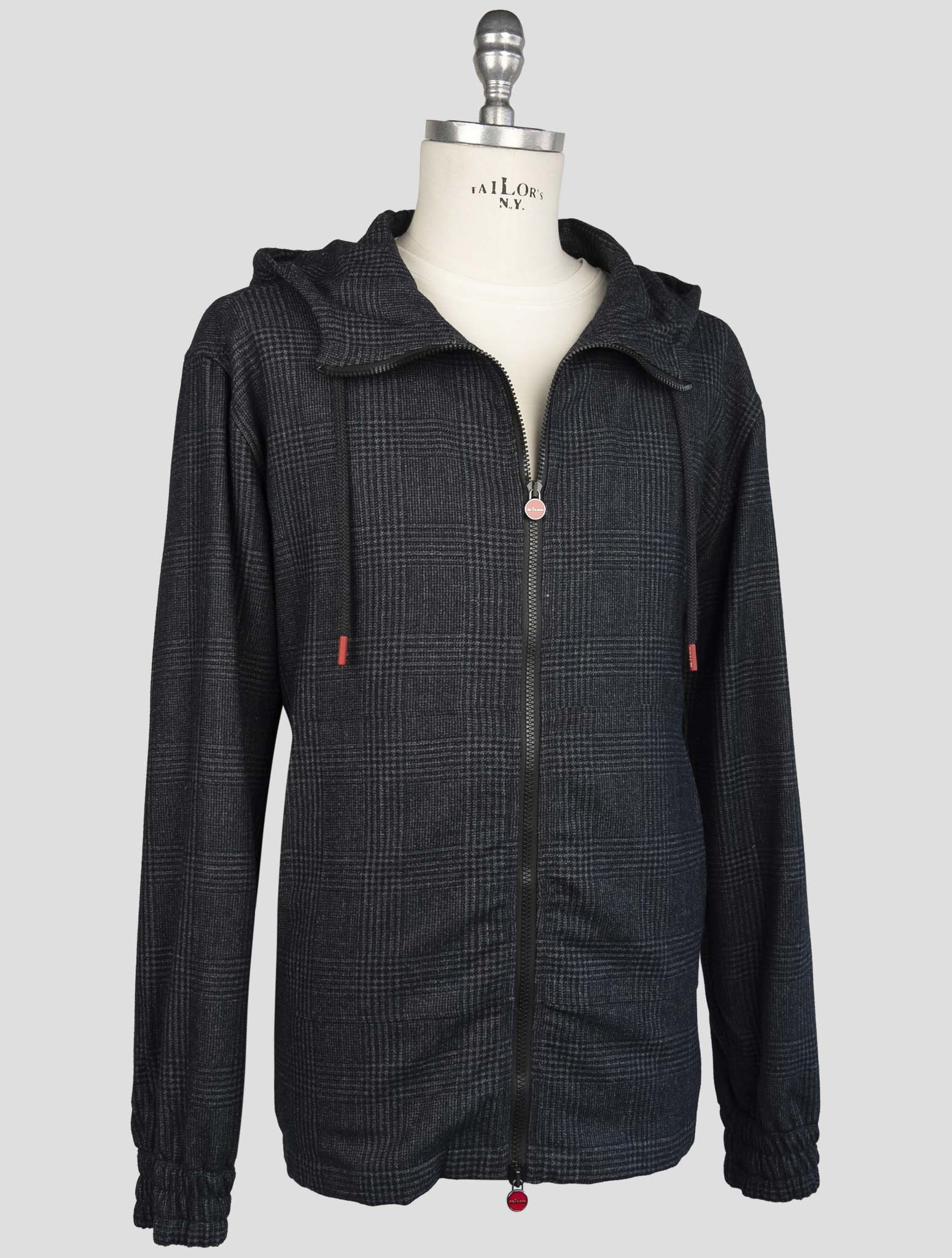 Kiton Gray Virgin Wool Silk Linen Shirt Umbi