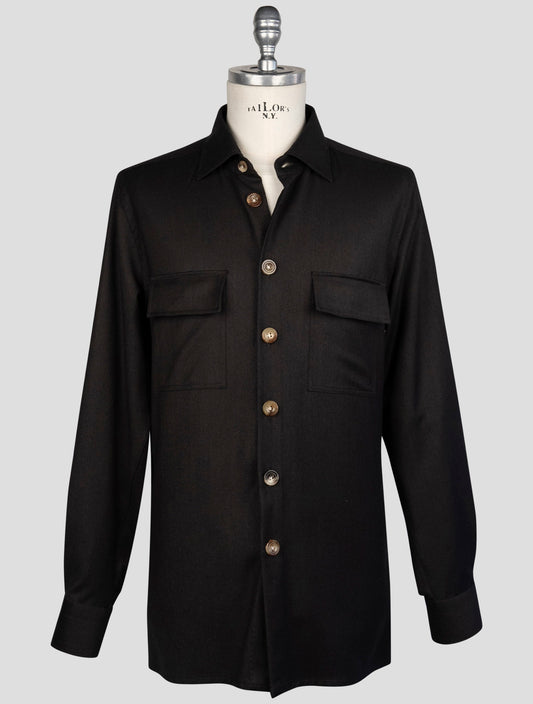 kiton Brown Wv Cashmere Pa Ea Shirt