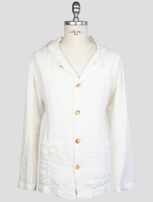 kiton White Linen  Shirt Luca