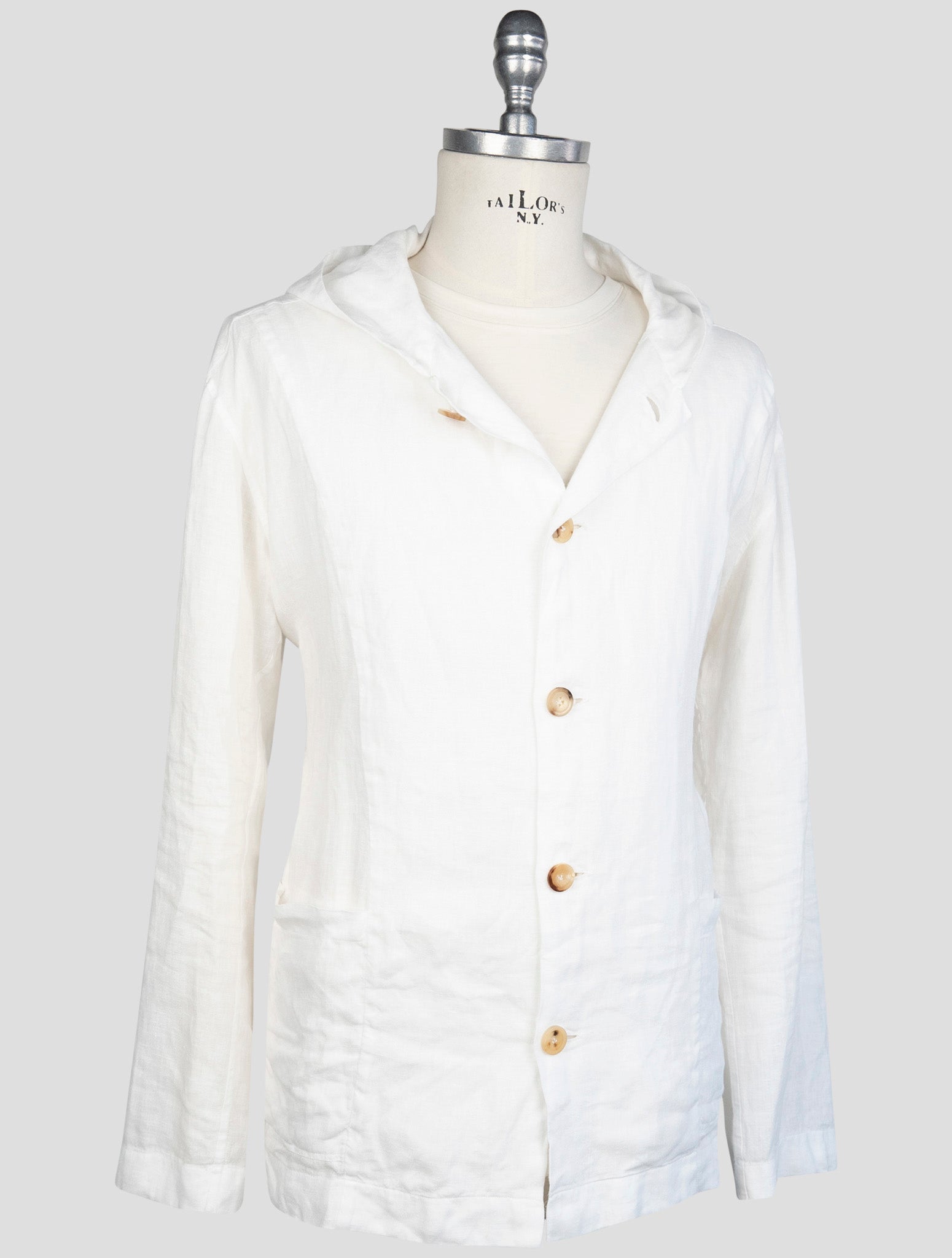 kiton White Linen  Shirt Luca