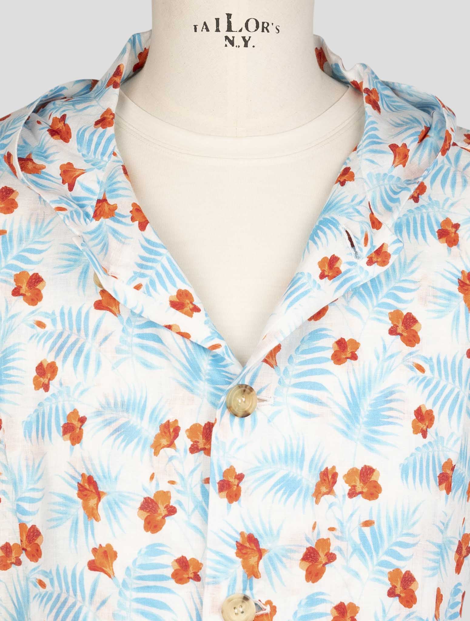 kiton Multicolor Linen  Shirt Luca