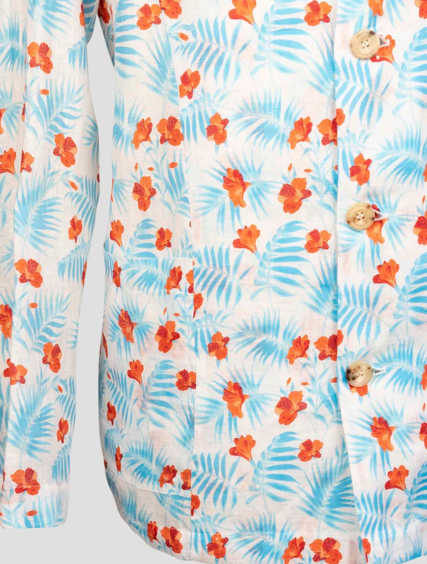 kiton Multicolor Linen  Shirt Luca