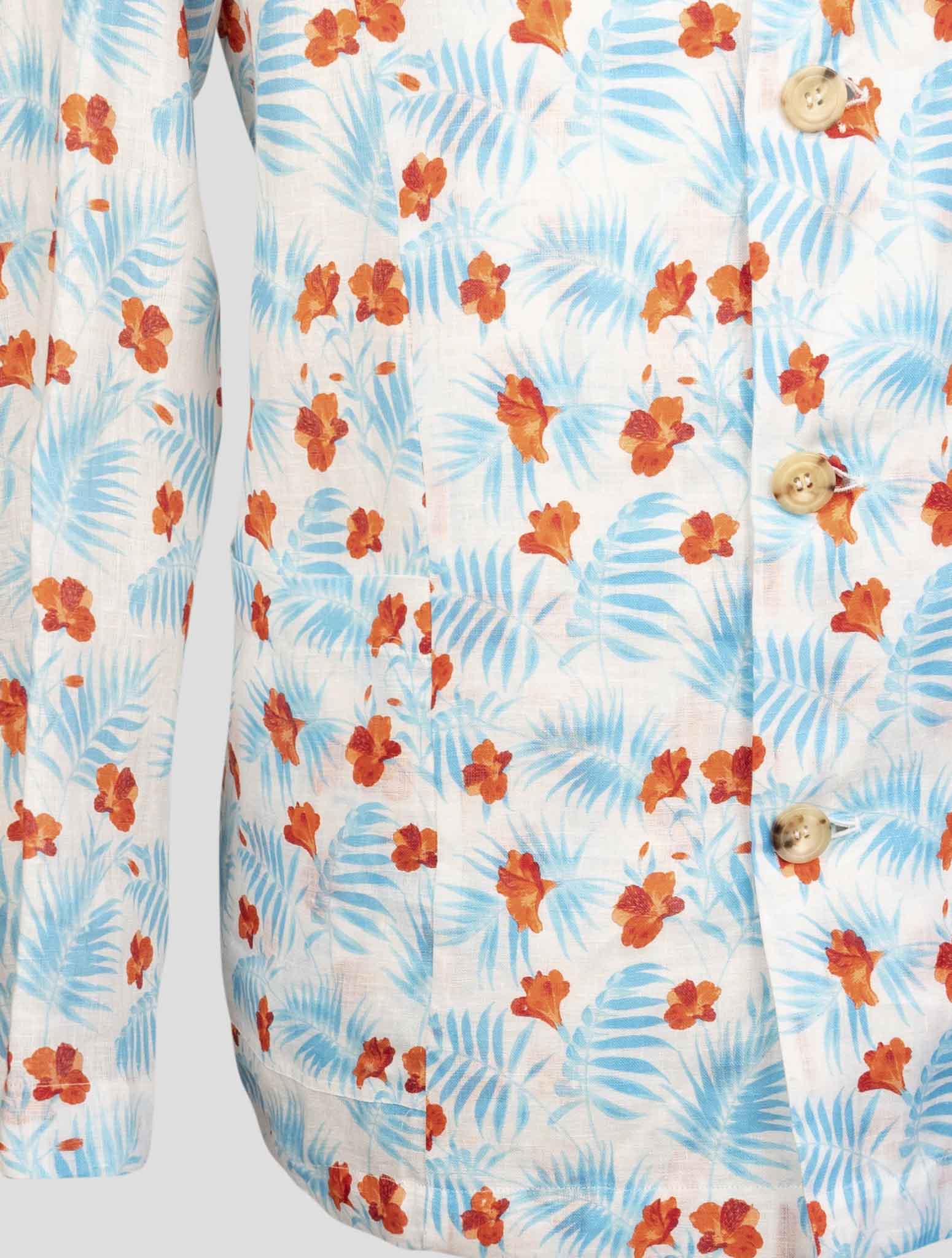 kiton Multicolor Linen  Shirt Luca