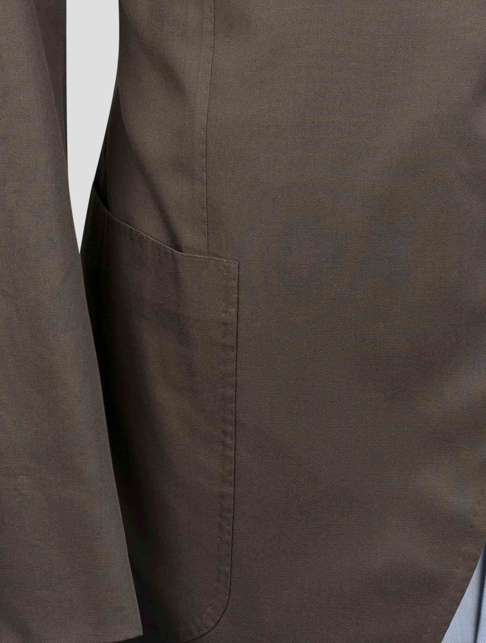 Kiton Brown Cotton Suit