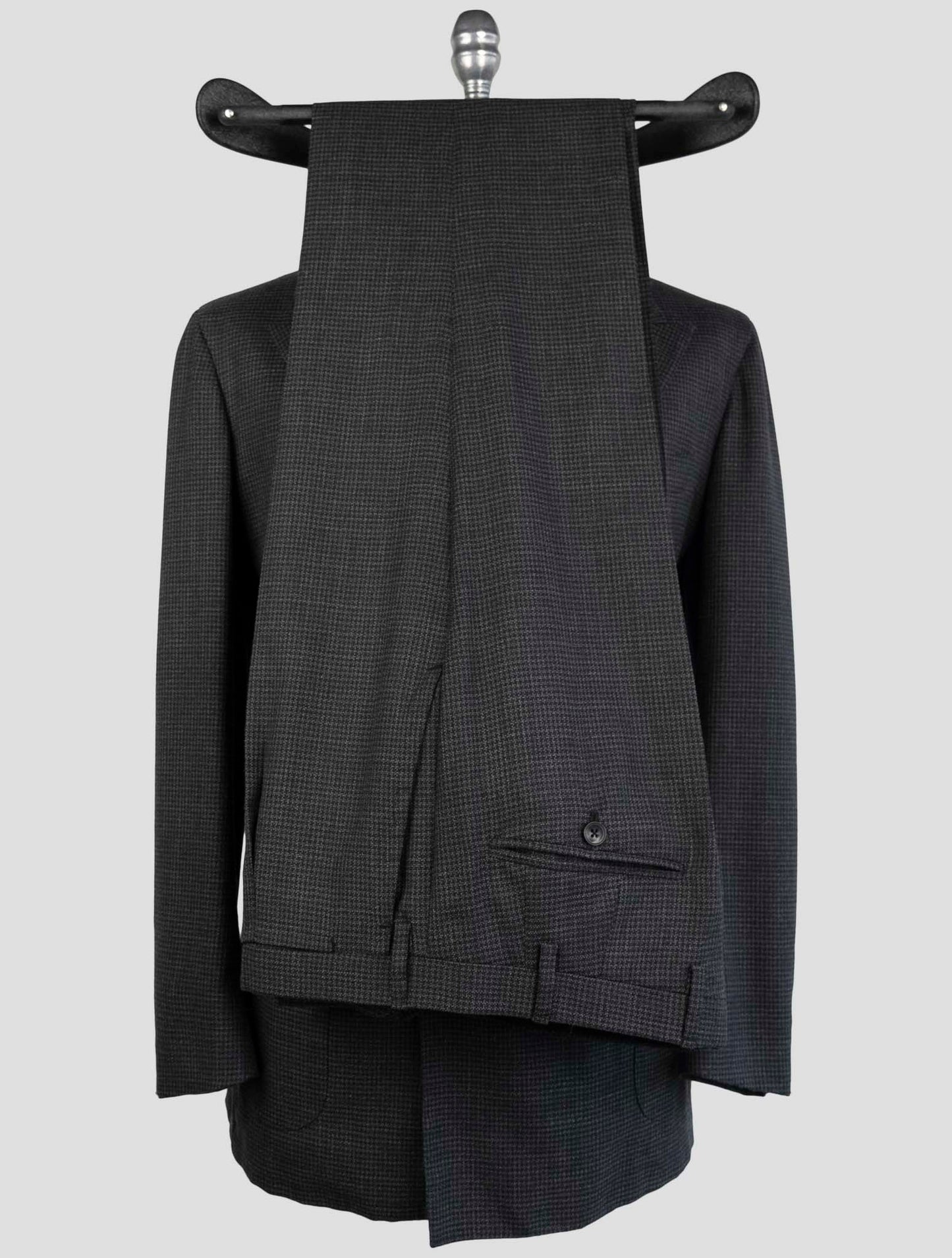 Kiton Gray Virgin Wool Cashmere Suit