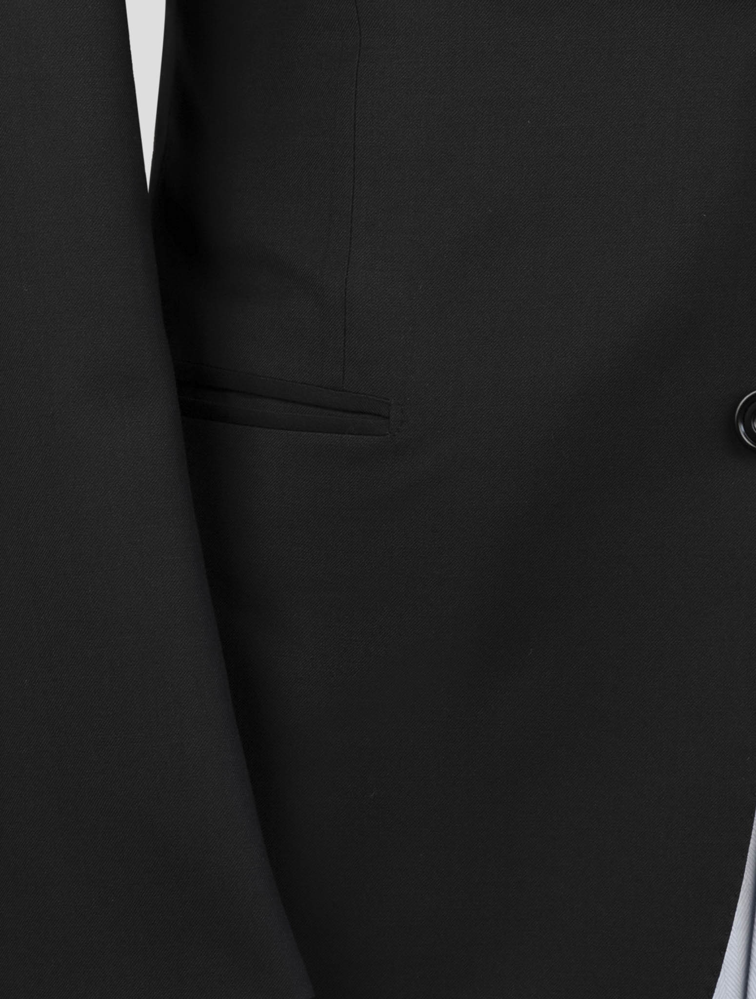 Kiton Black Wool 150's Diamante Blue Suit