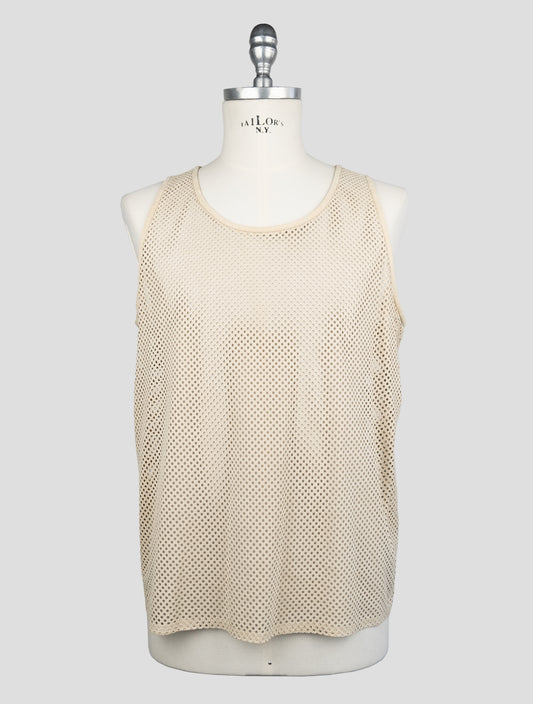 Kiton Beige Leather Gilet