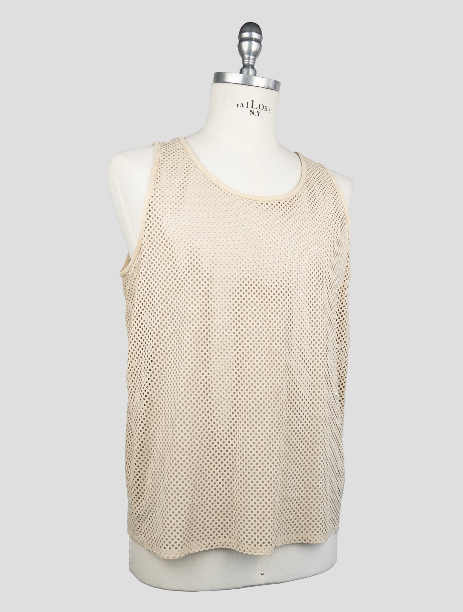 Kiton Beige Leather Gilet