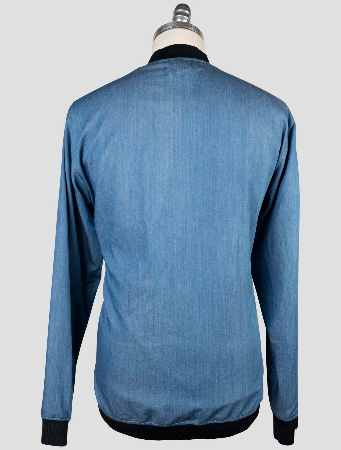 Kiton Light Blue Cotton Coat