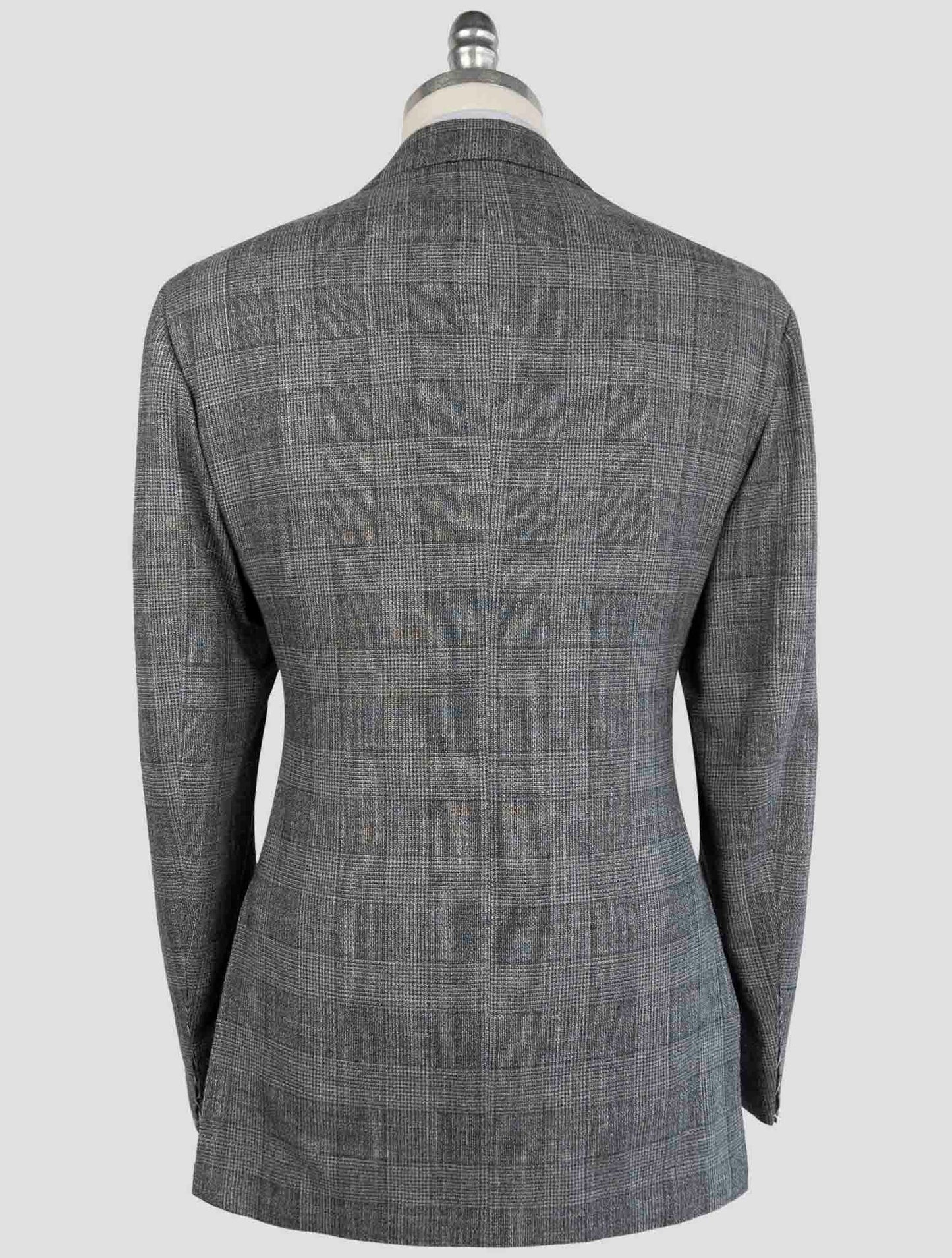 Kiton Light Gray Cashmere Virgin Wool Silk Linen Suit