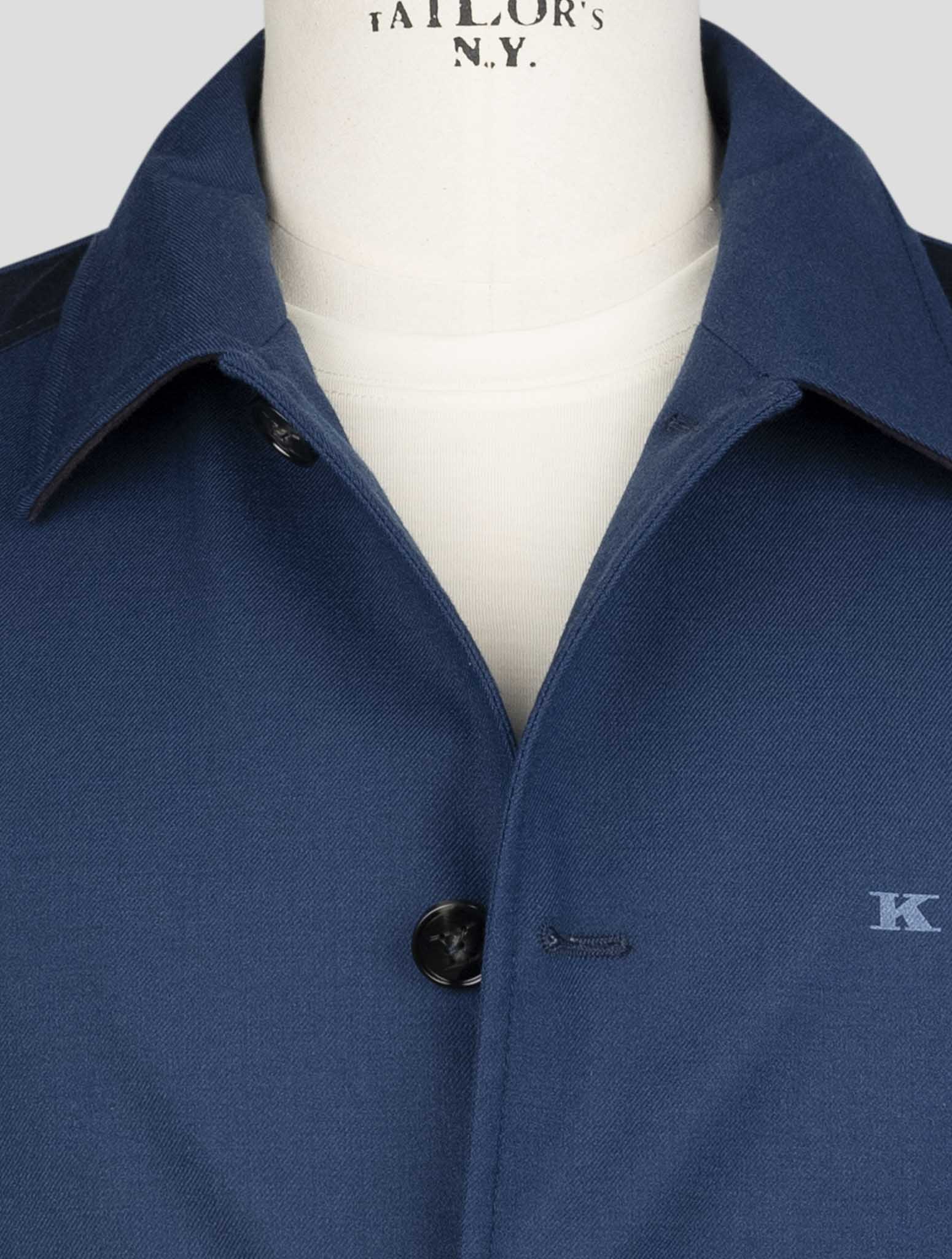 Kiton Blue Cashmere Ea Coat