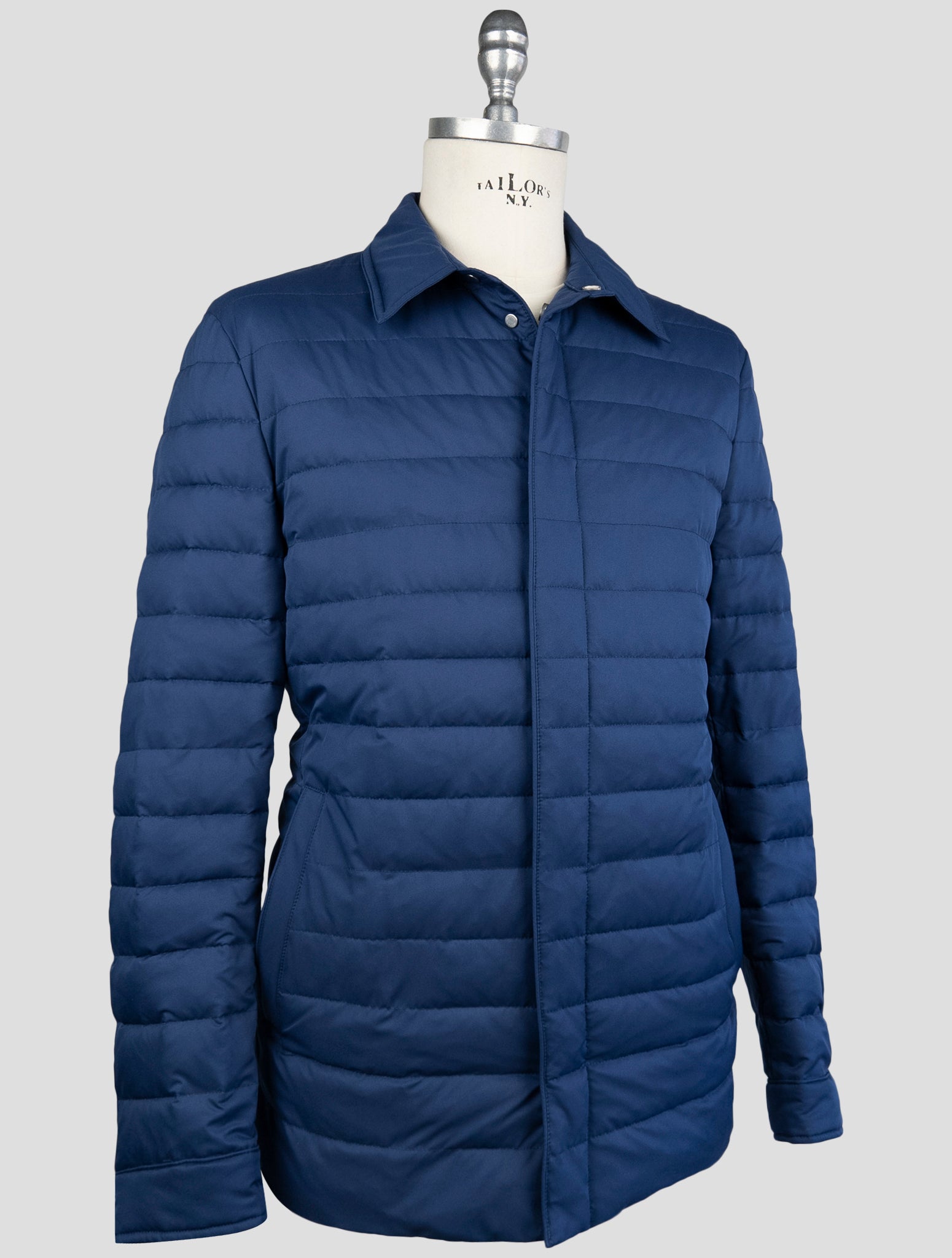 Kiton Blue Pl Coat