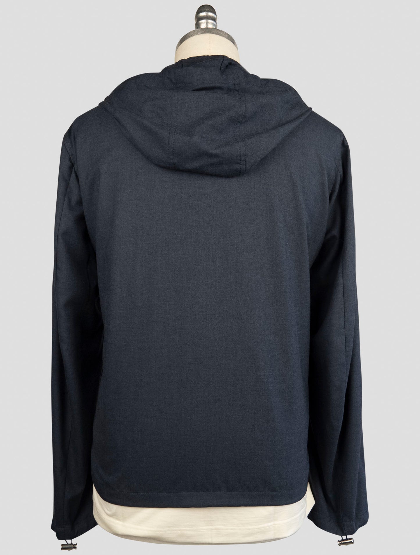 Kiton Blue Cashmere Silk Coat