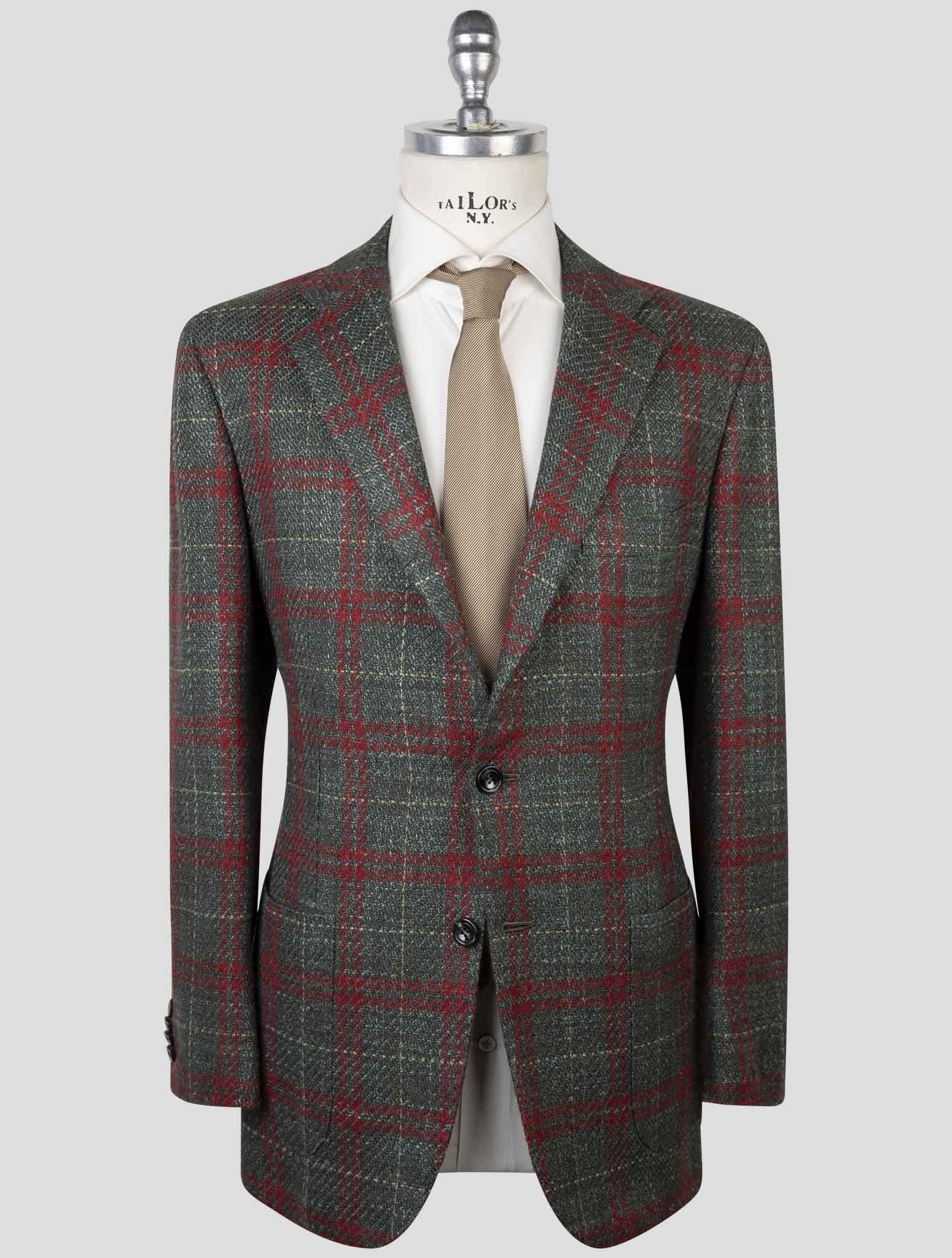 Kiton Multicolor Cashmere Virgin Wool Silk Linen Blazer