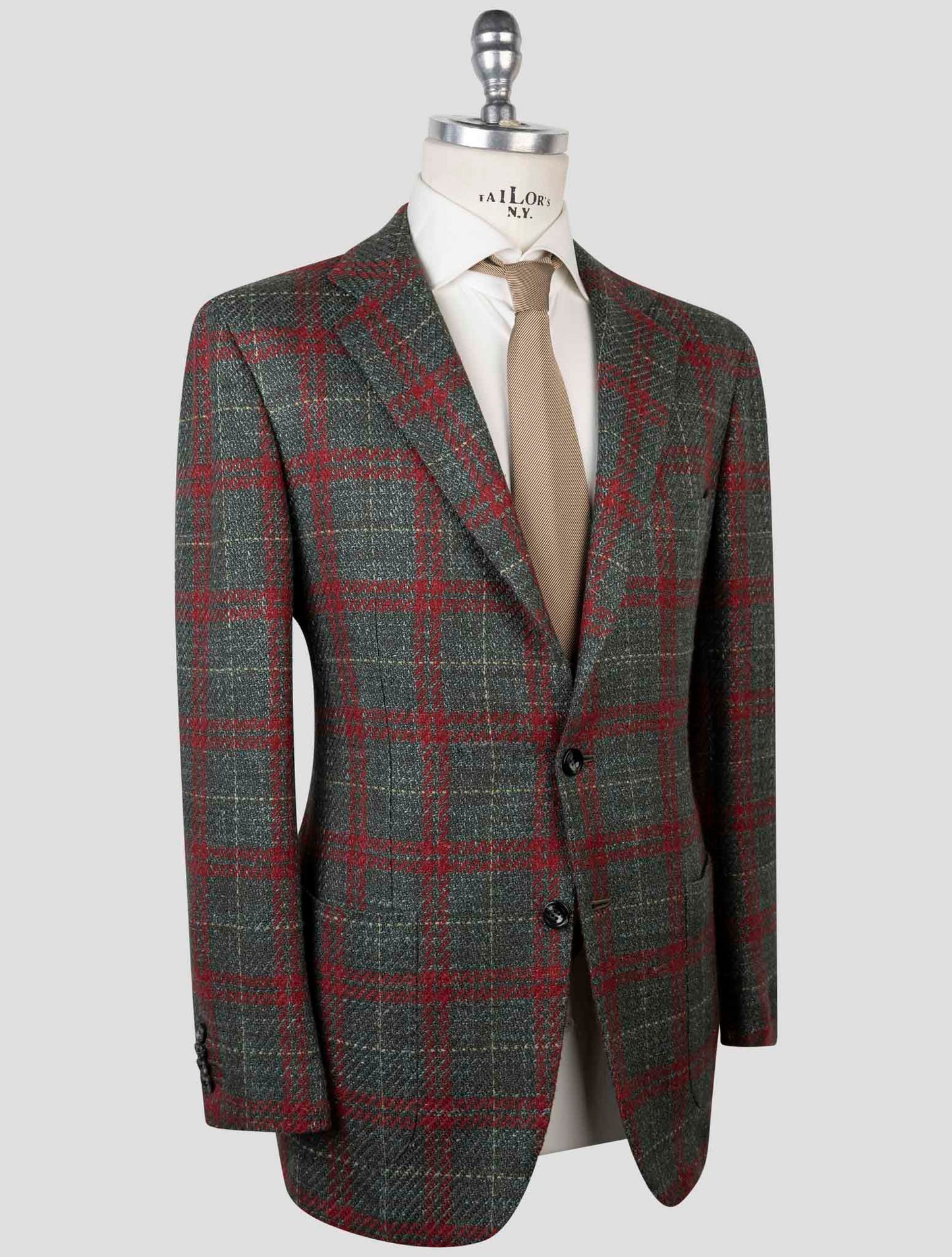 Kiton Multicolor Cashmere Virgin Wool Silk Linen Blazer