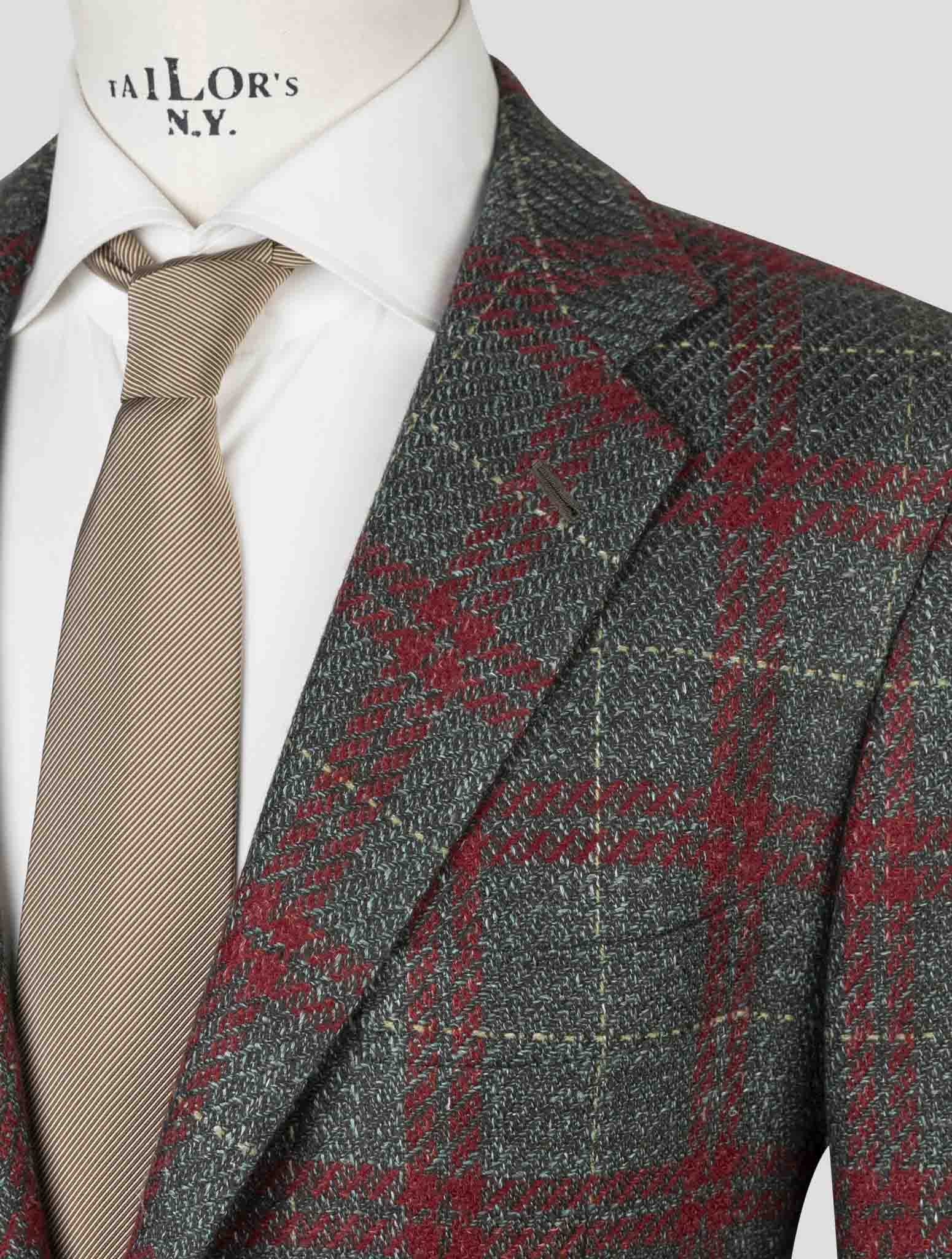 Kiton Multicolor Cashmere Virgin Wool Silk Linen Blazer