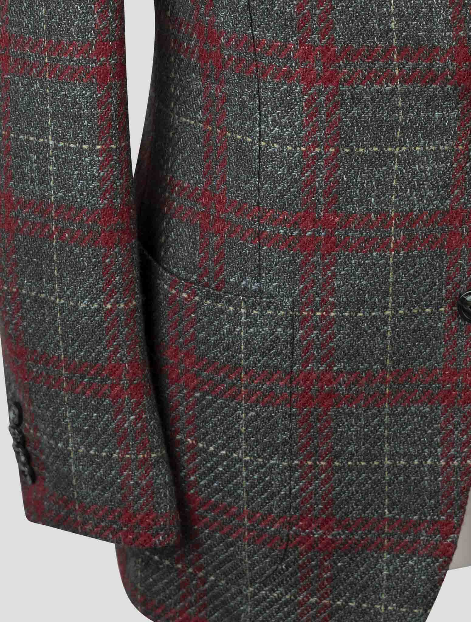 Kiton Multicolor Cashmere Virgin Wool Silk Linen Blazer