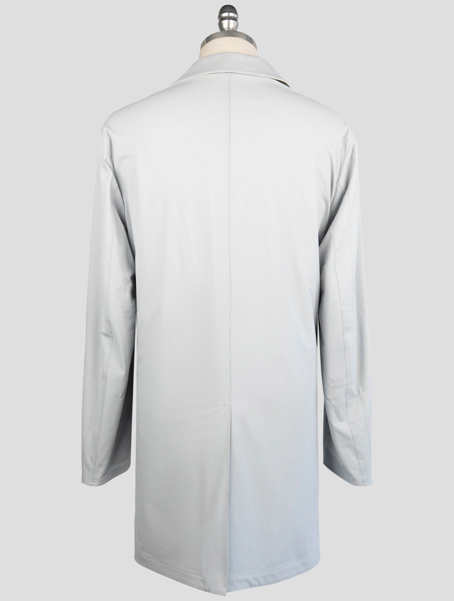 Kiton Gray Pa Ea Reverse Overcoat
