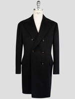 Kiton Black Cashmere Overcoat