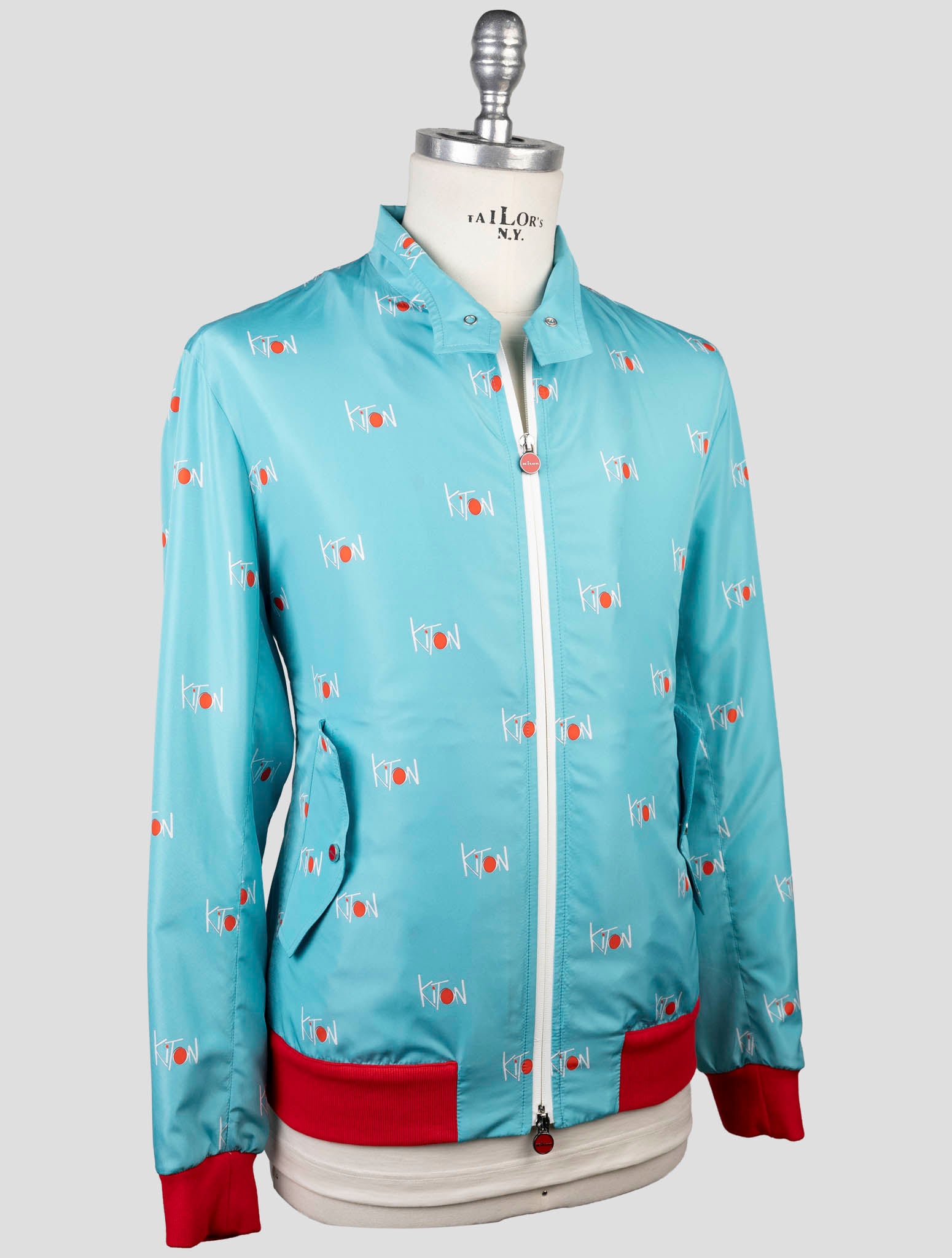 Kiton Light Green Pl Coat