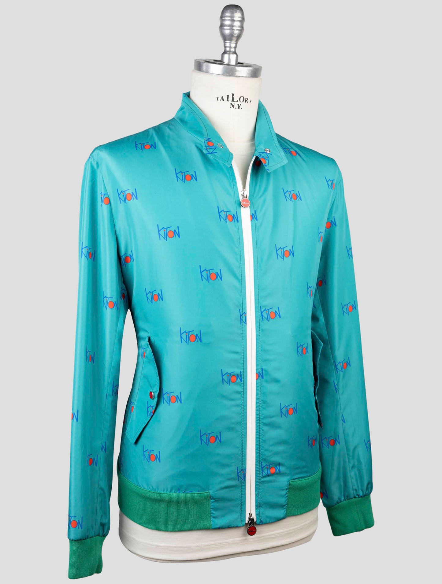 Kiton Light Green Pl Coat